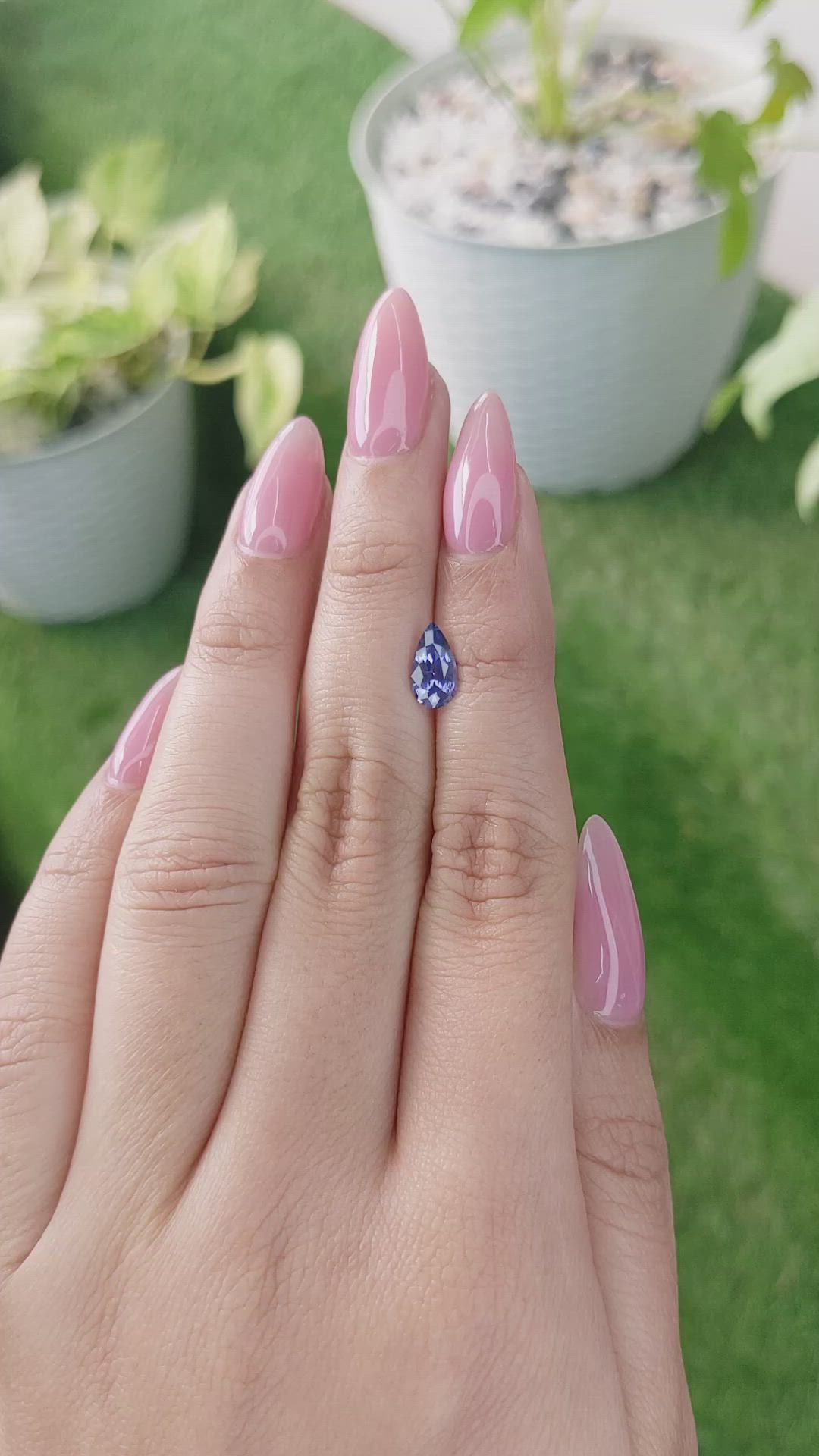 1.21 Ct. Blue Sapphire from Ceylon (Sri Lanka) Size Video