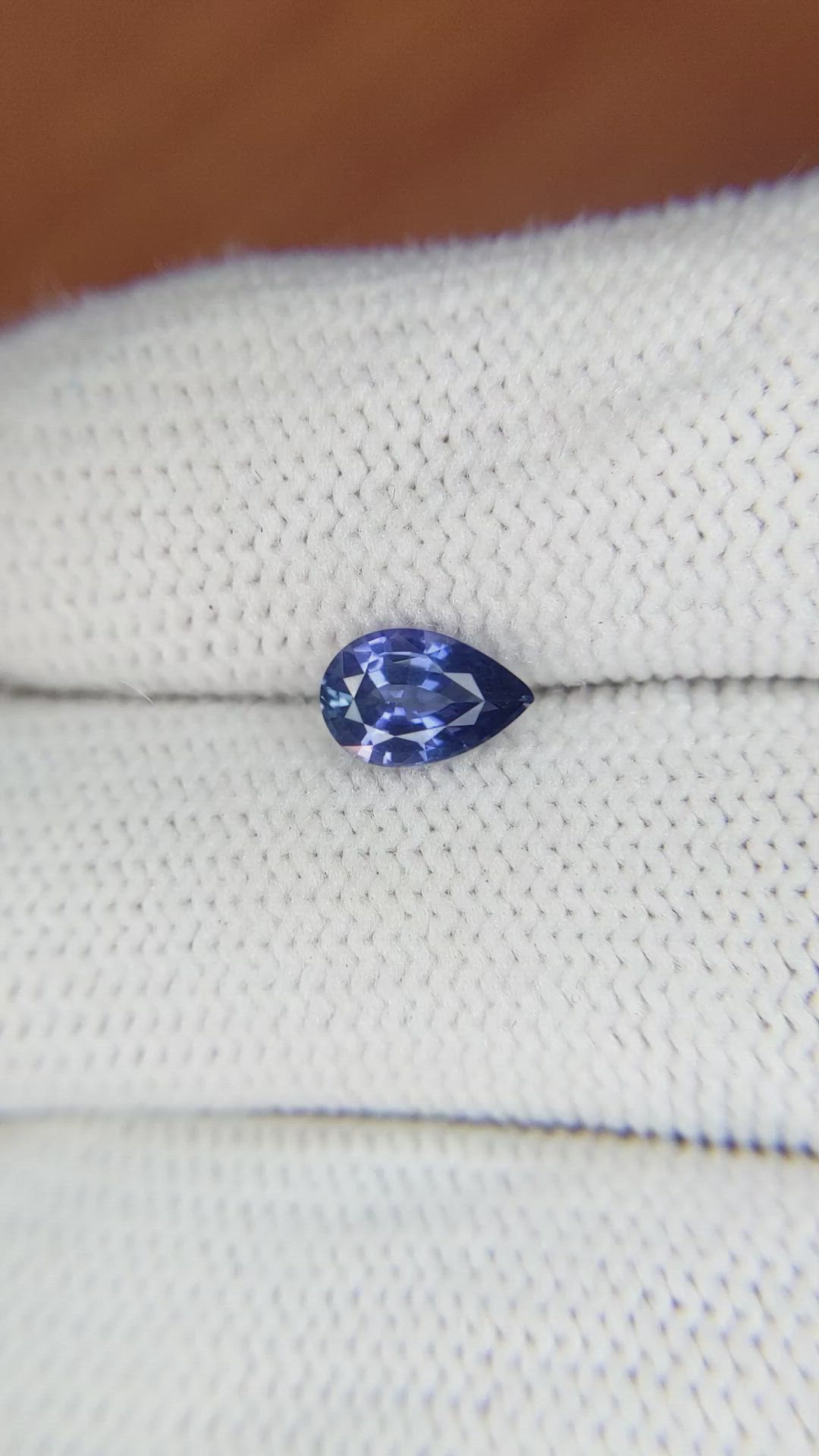 0.88 Ct. Blue Sapphire from Ceylon (Sri Lanka) Size Video