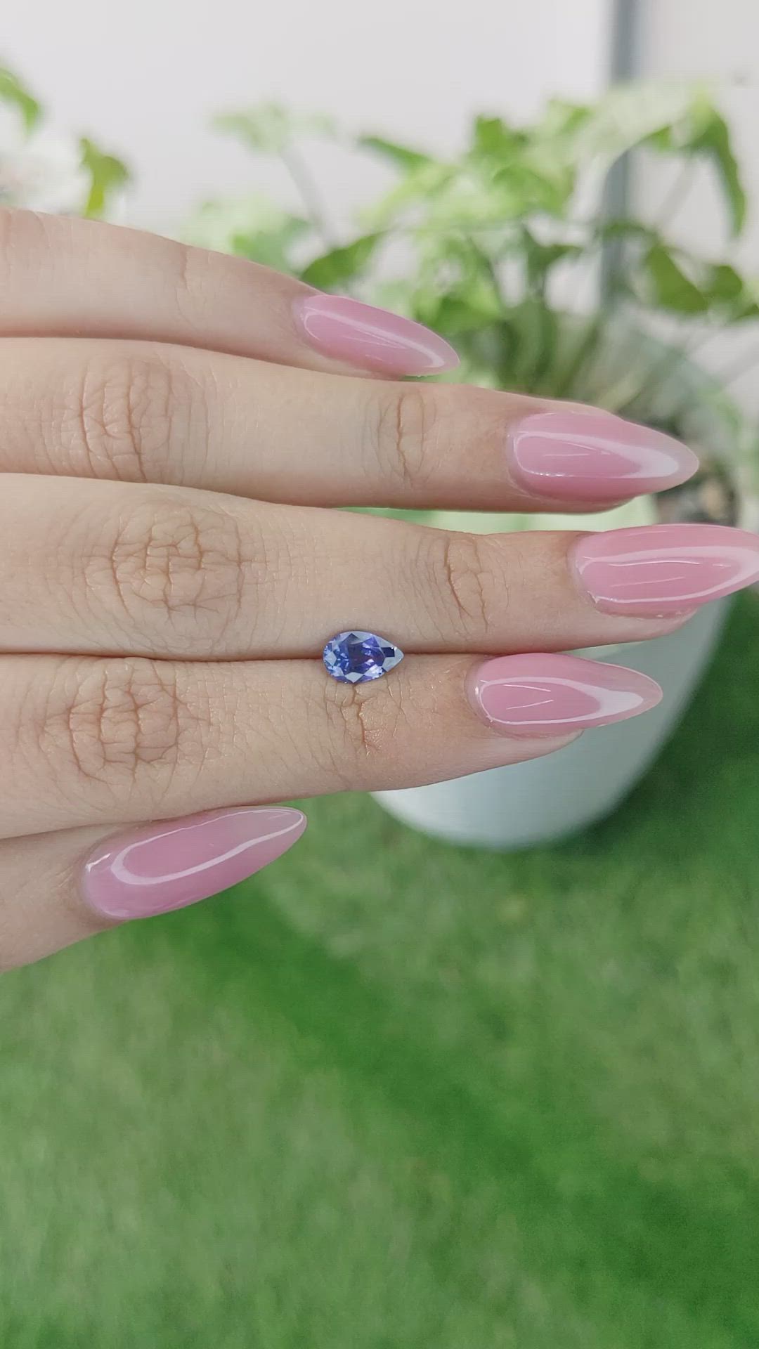 0.88 Ct. Blue Sapphire from Ceylon (Sri Lanka) Size Video