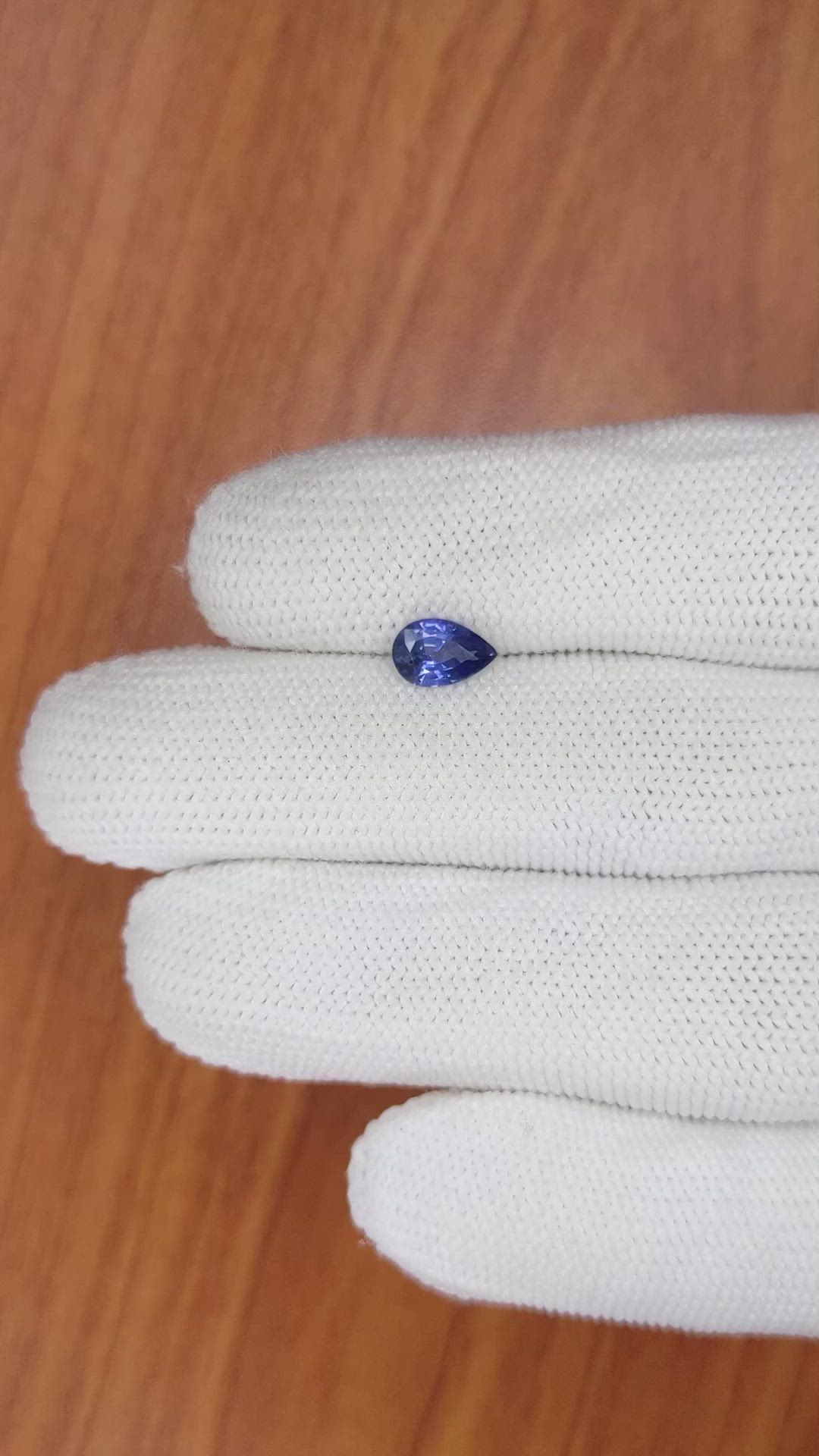 0.88 Ct. Blue Sapphire from Ceylon (Sri Lanka) Size Video
