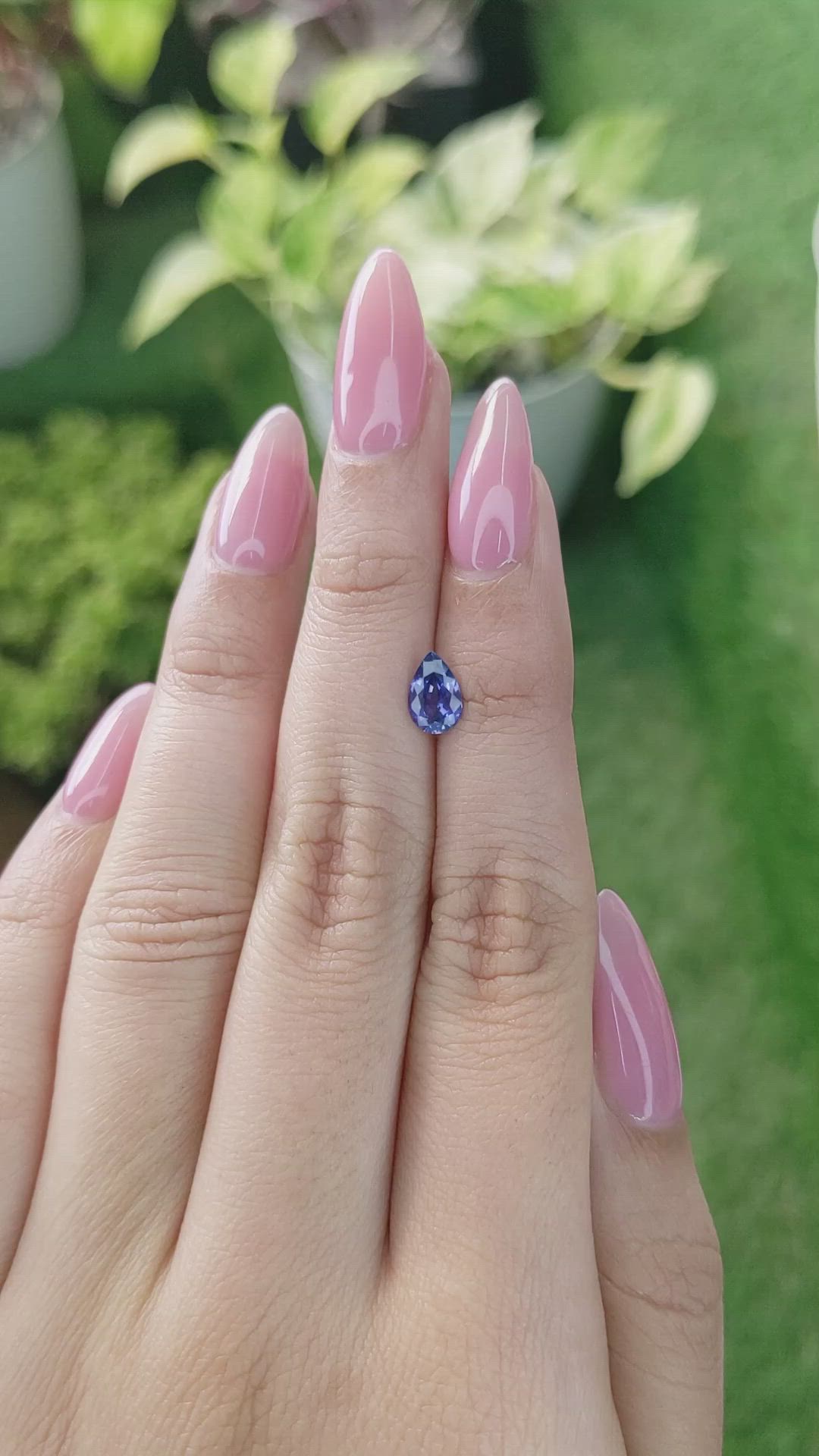 0.88 Ct. Blue Sapphire from Ceylon (Sri Lanka) Size Video