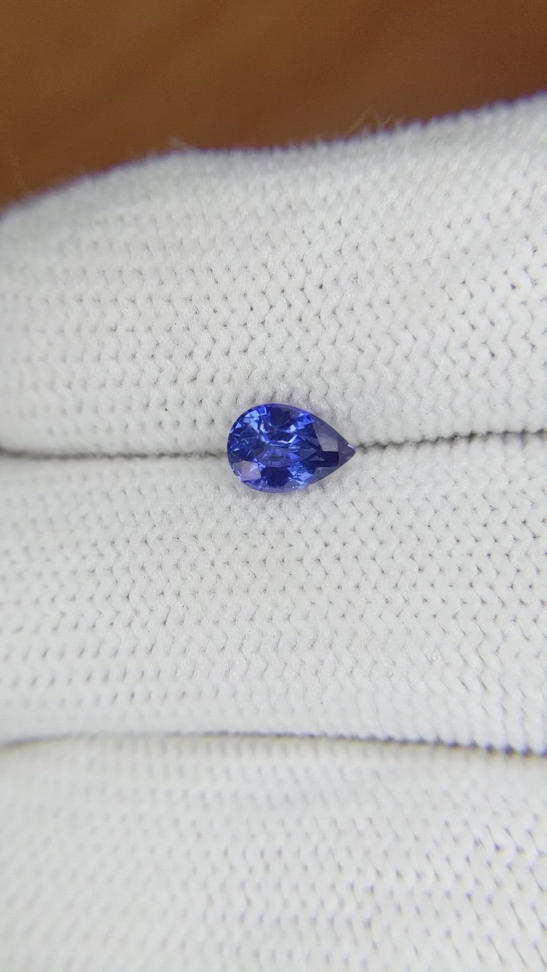 0.84 Ct. Blue Sapphire from Ceylon (Sri Lanka) Size Video