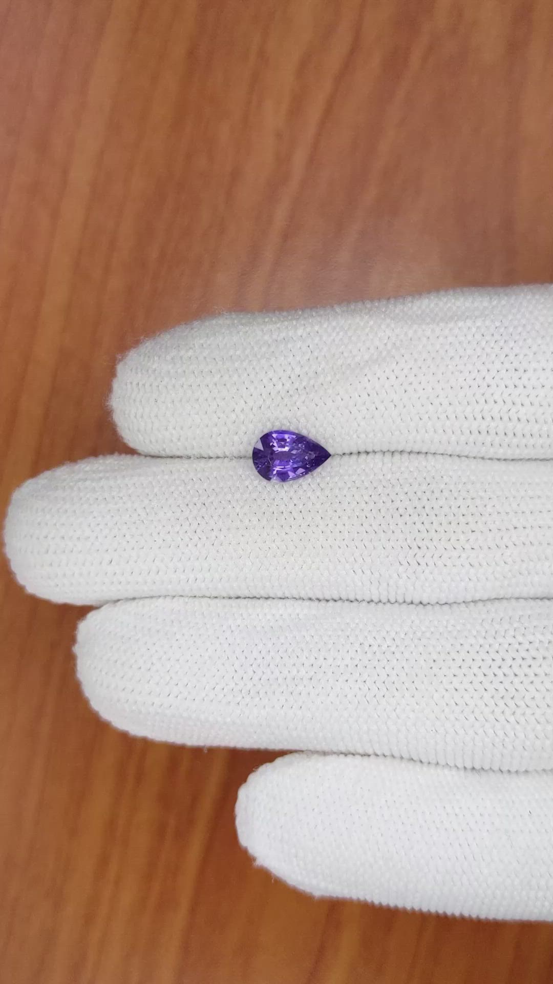 1.18 Ct. Violet Sapphire from Ceylon (Sri Lanka) Size Video