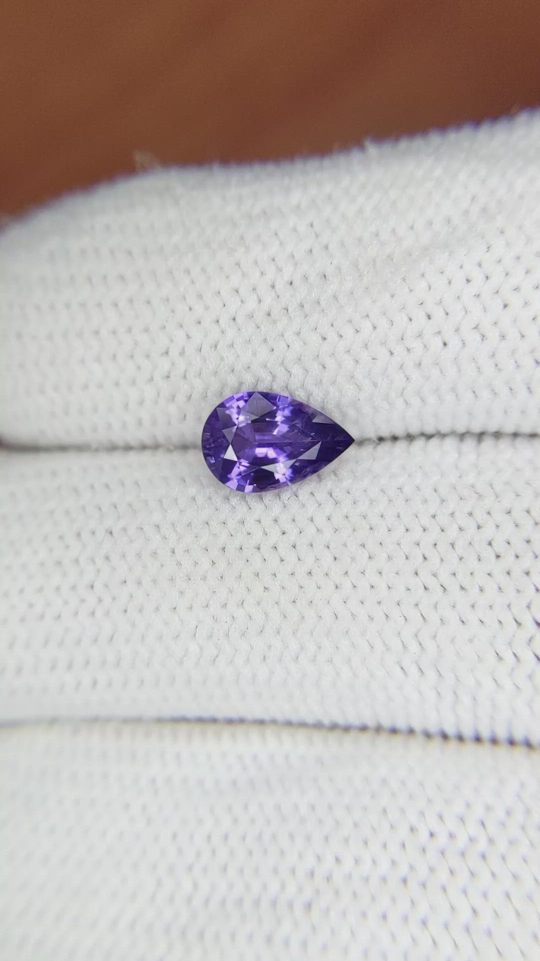 1.18 Ct. Violet Sapphire from Ceylon (Sri Lanka) Size Video