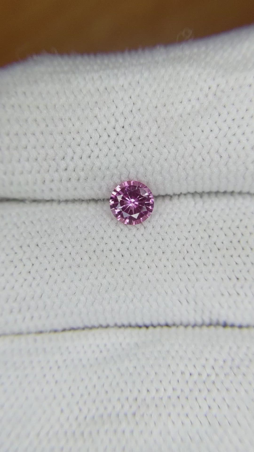 0.56 Ct. Pink Sapphire from Ceylon (Sri Lanka) Size Video