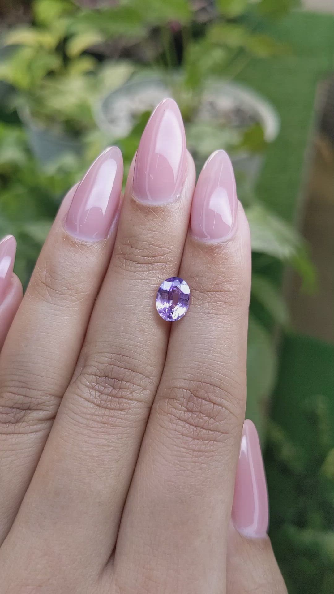 1.50 Ct. Purple Sapphire from Ceylon (Sri Lanka) Size Video