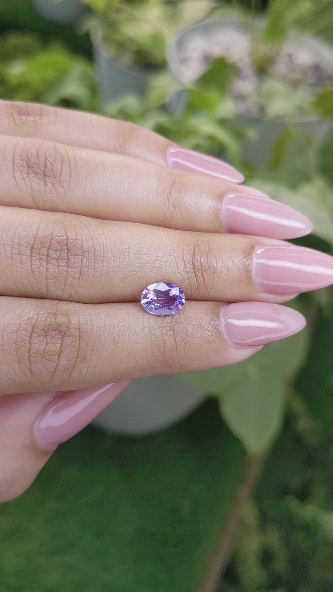 1.50 Ct. Purple Sapphire from Ceylon (Sri Lanka) Size Video