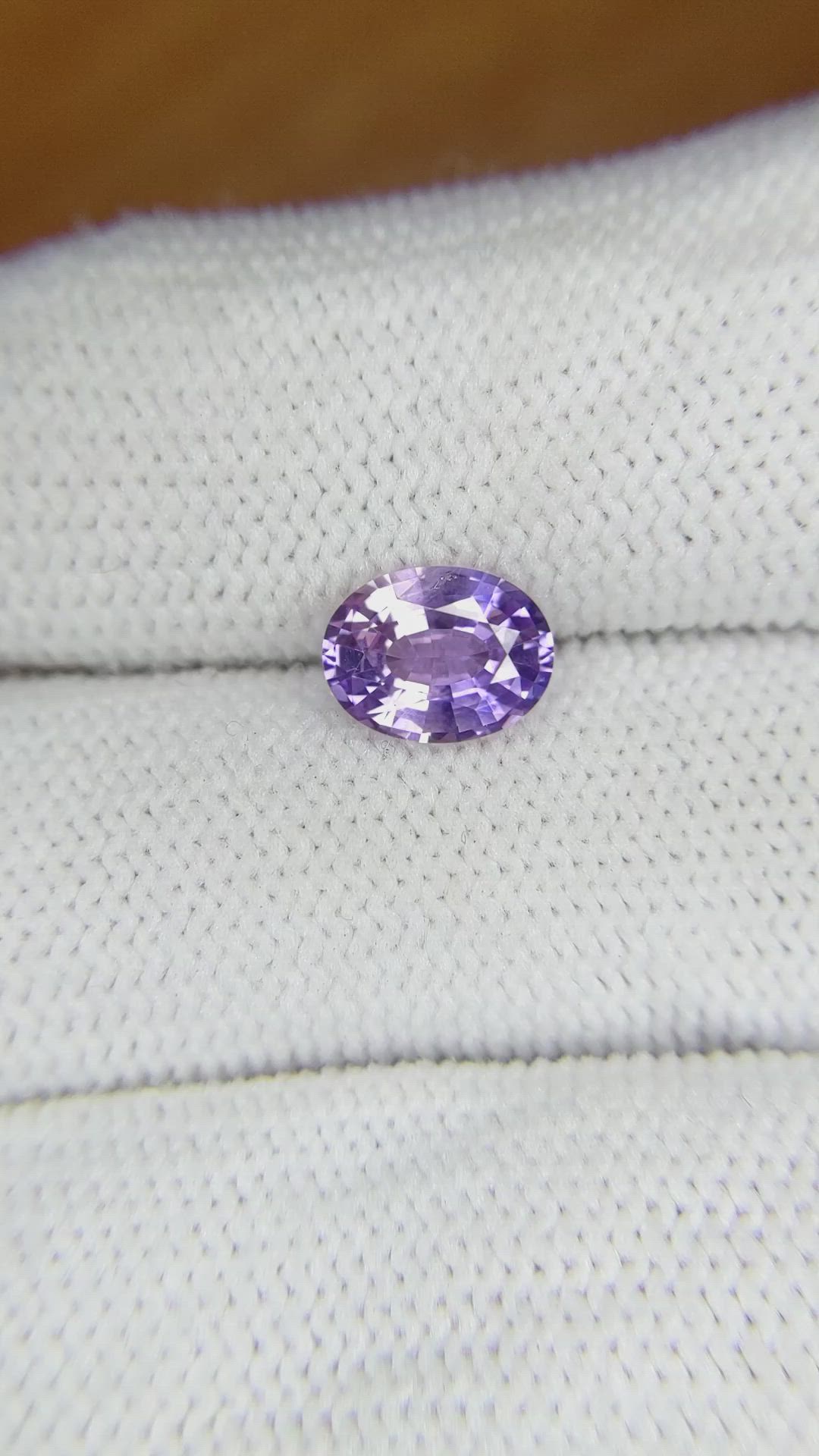 1.50 Ct. Purple Sapphire from Ceylon (Sri Lanka) Size Video