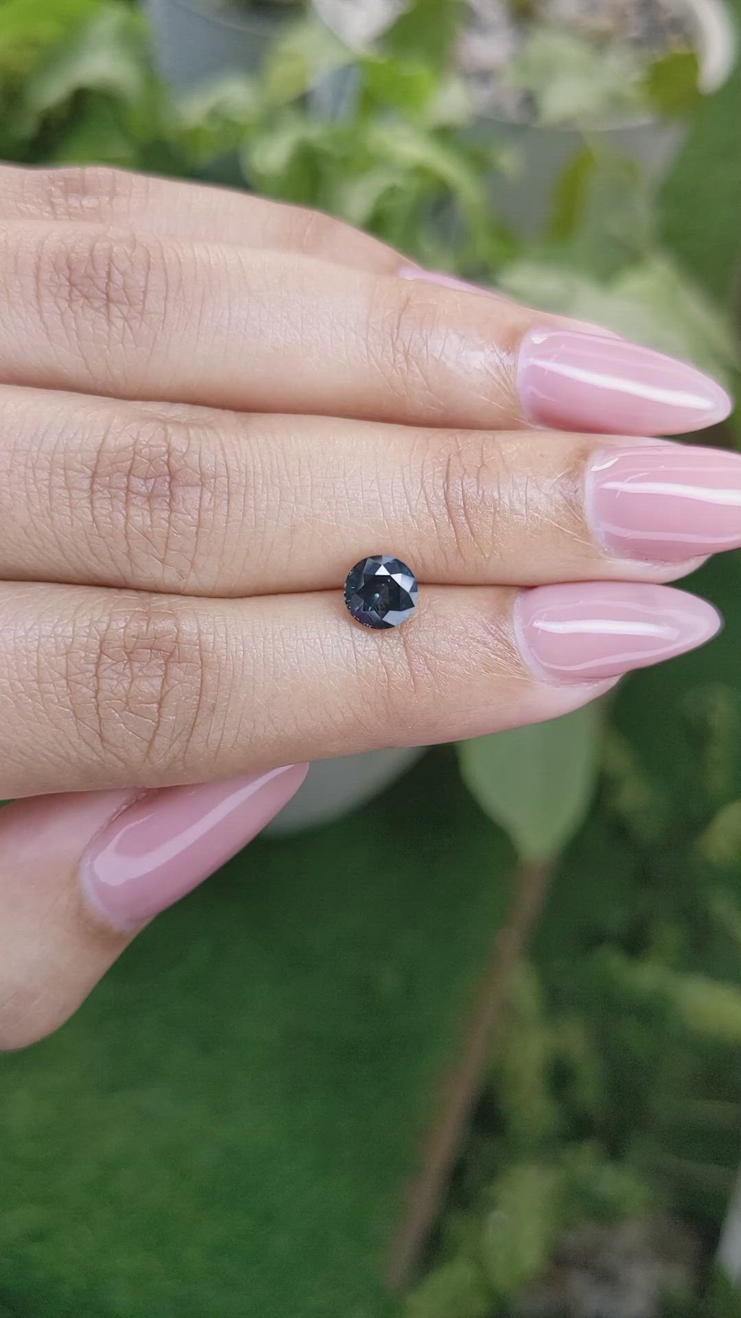 1.17 Ct. Bluish Green Sapphire from Ceylon (Sri Lanka) Size Video
