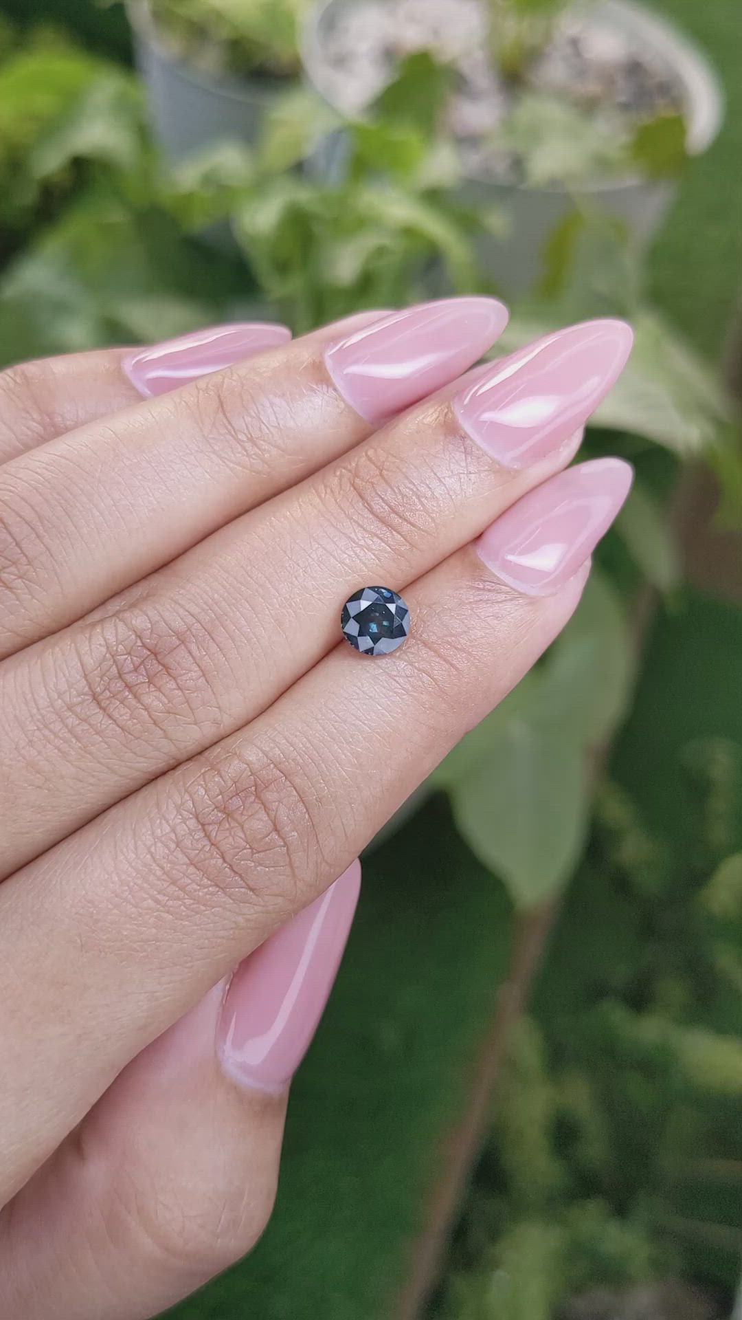 1.17 Ct. Bluish Green Sapphire from Ceylon (Sri Lanka) Size Video