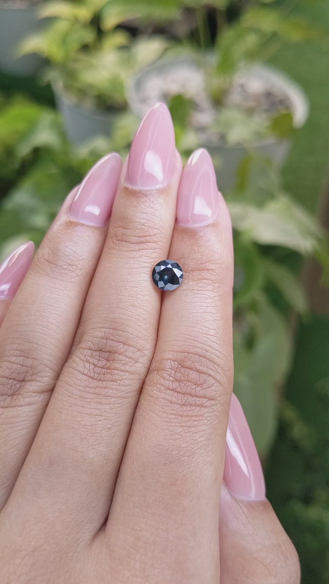 1.17 Ct. Bluish Green Sapphire from Ceylon (Sri Lanka) Size Video