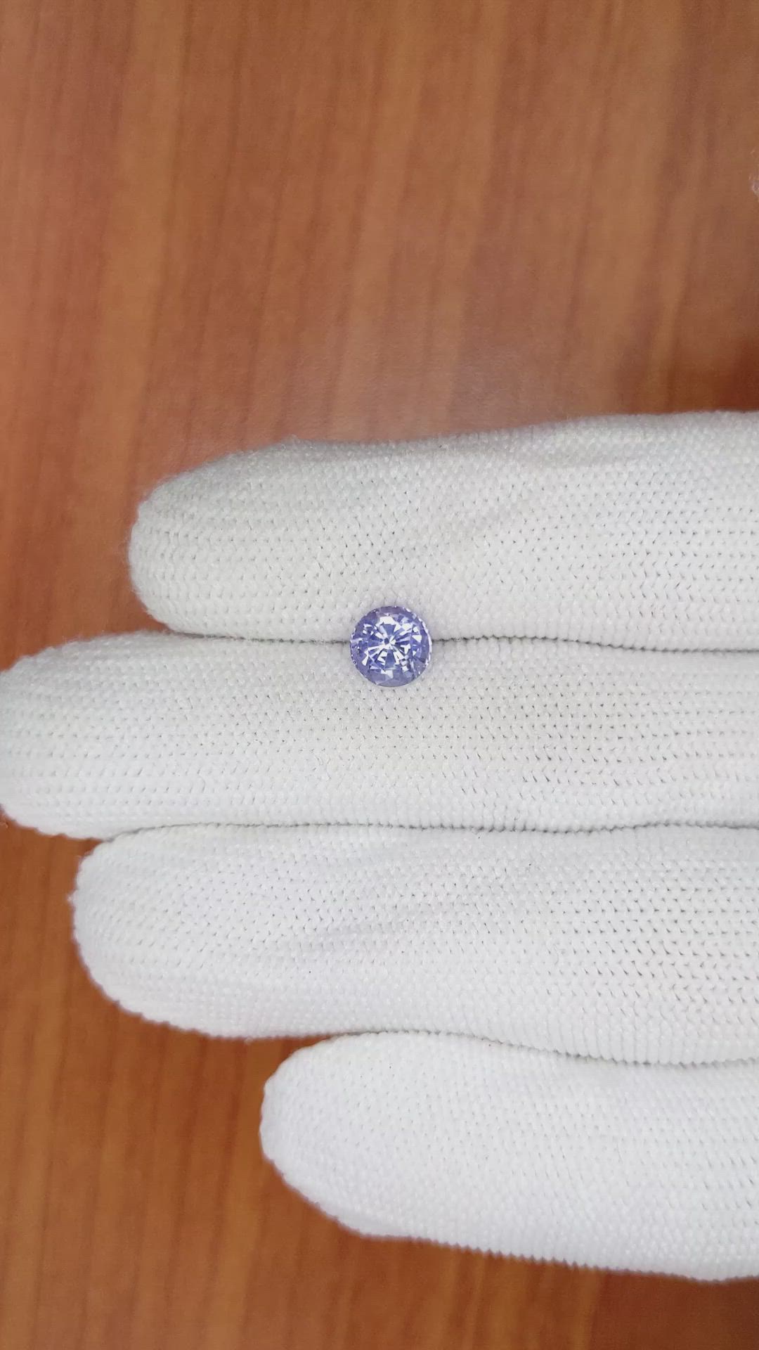 1.31 Ct. Violet Sapphire from Ceylon (Sri Lanka) Size Video