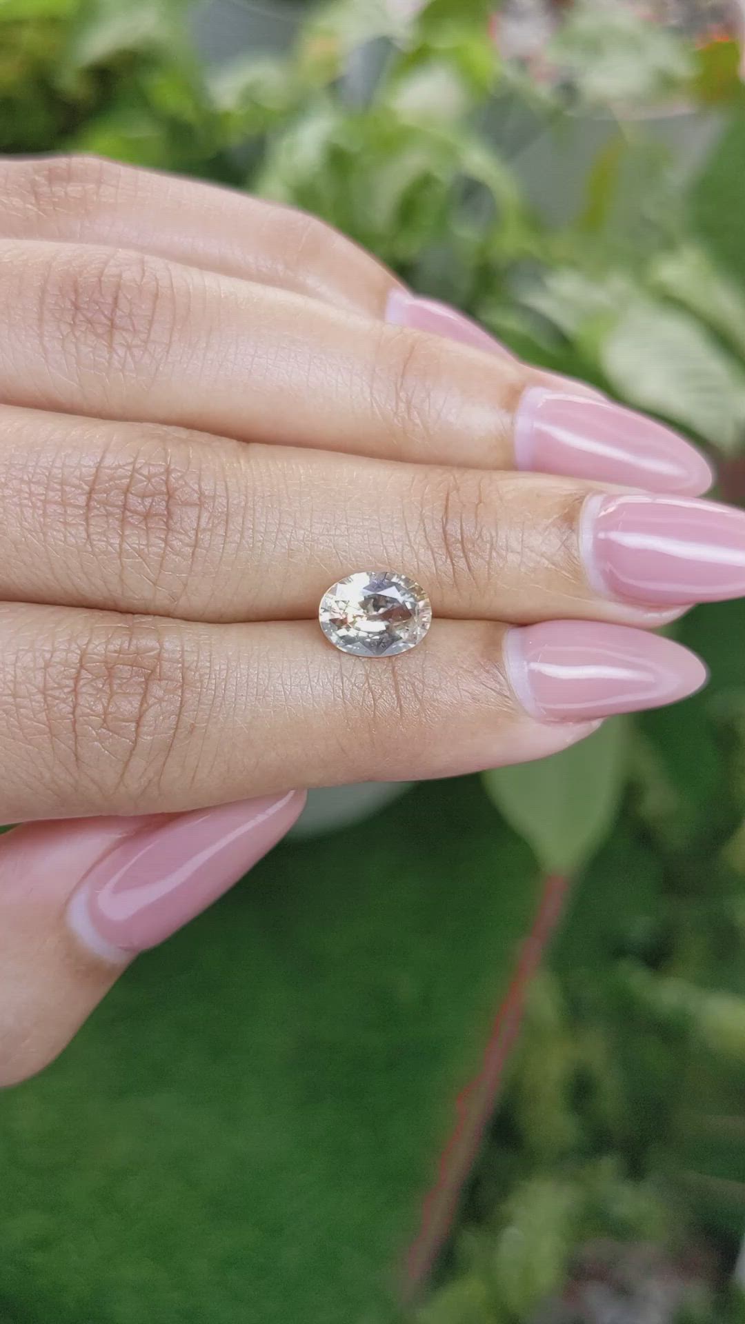 1.99 Ct. Bi Color Sapphire from Ceylon (Sri Lanka) Size Video