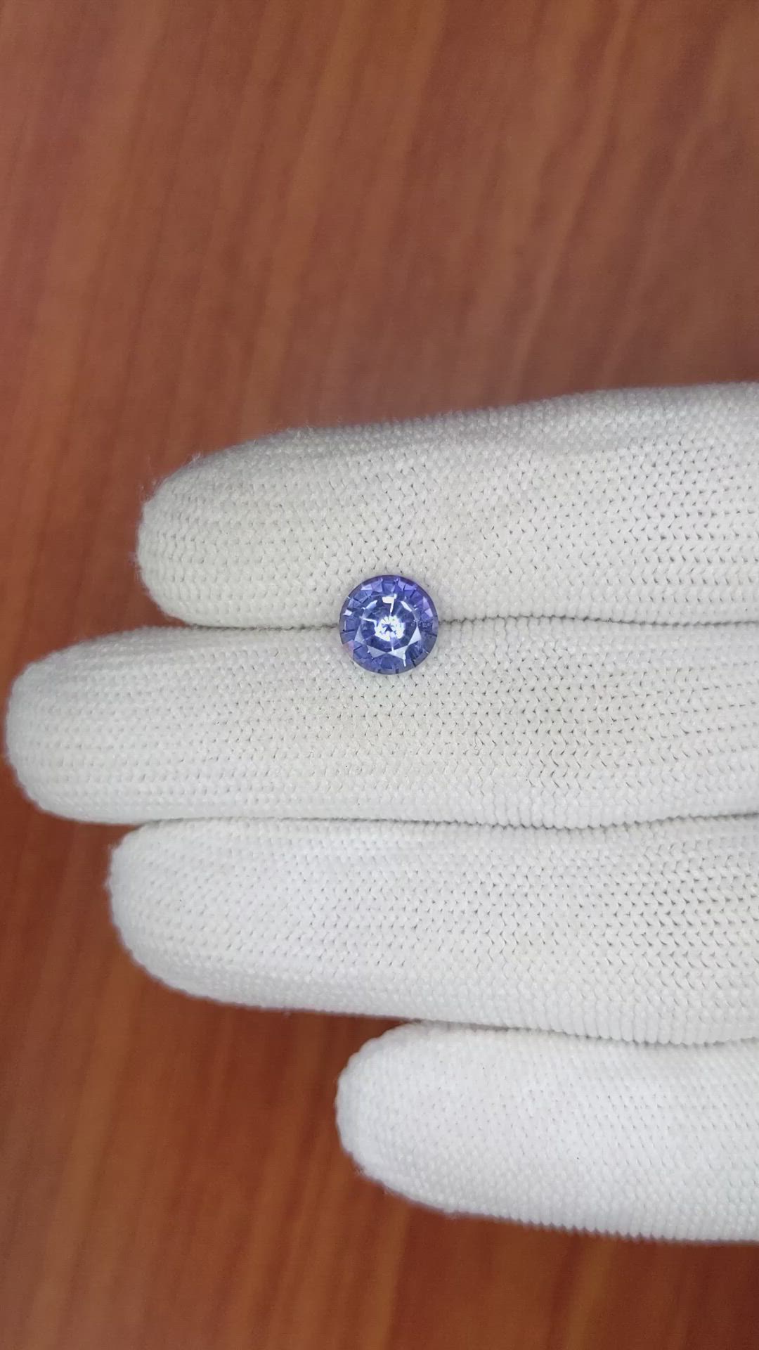 1.96 Ct. Purplish Blue Sapphire from Ceylon (Sri Lanka) Size Video