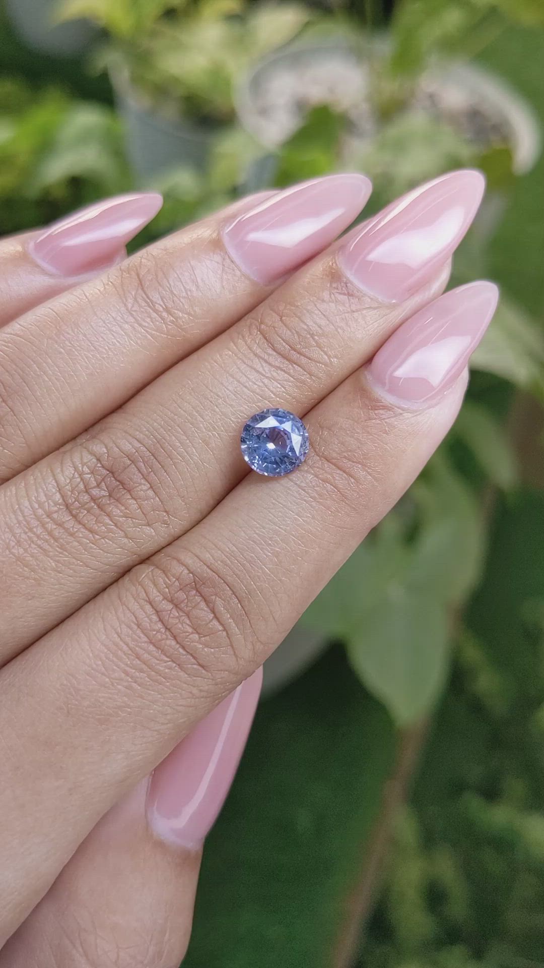 2.04 Ct. Blue Sapphire from Ceylon (Sri Lanka) Size Video