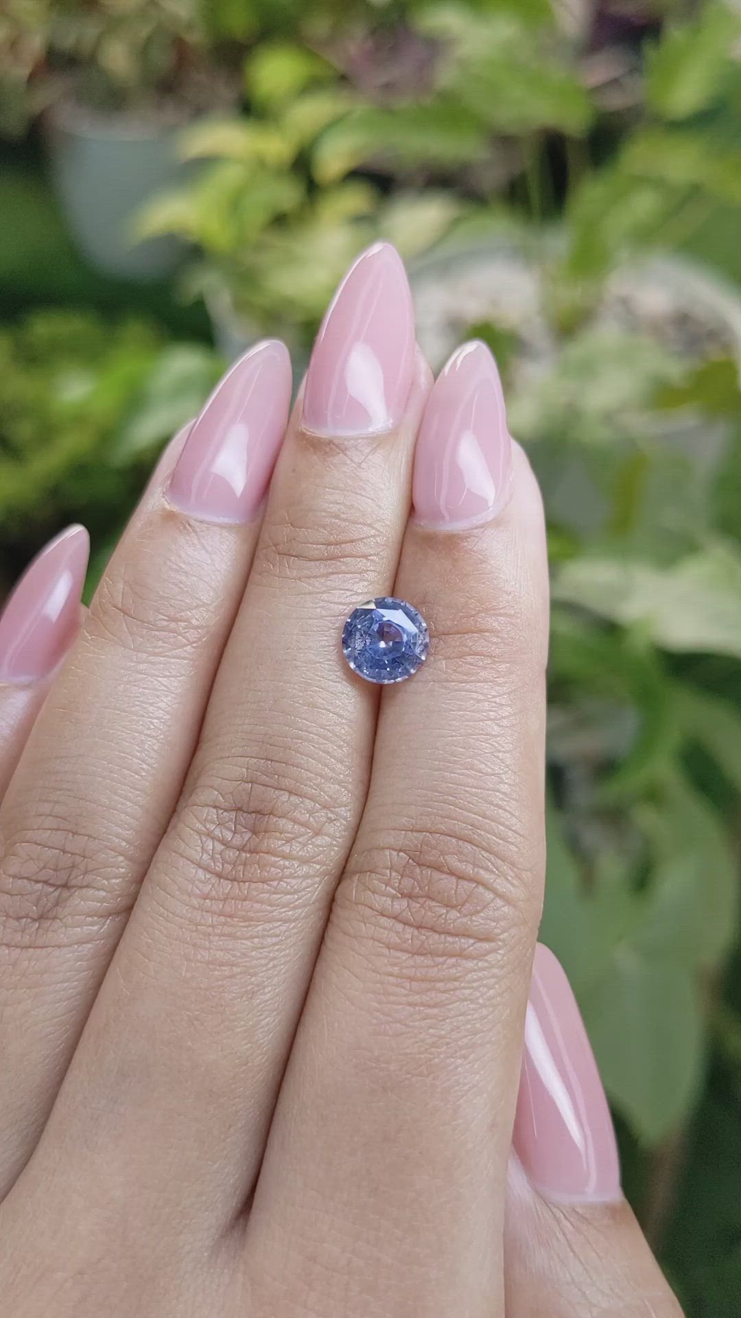 2.04 Ct. Blue Sapphire from Ceylon (Sri Lanka) Size Video