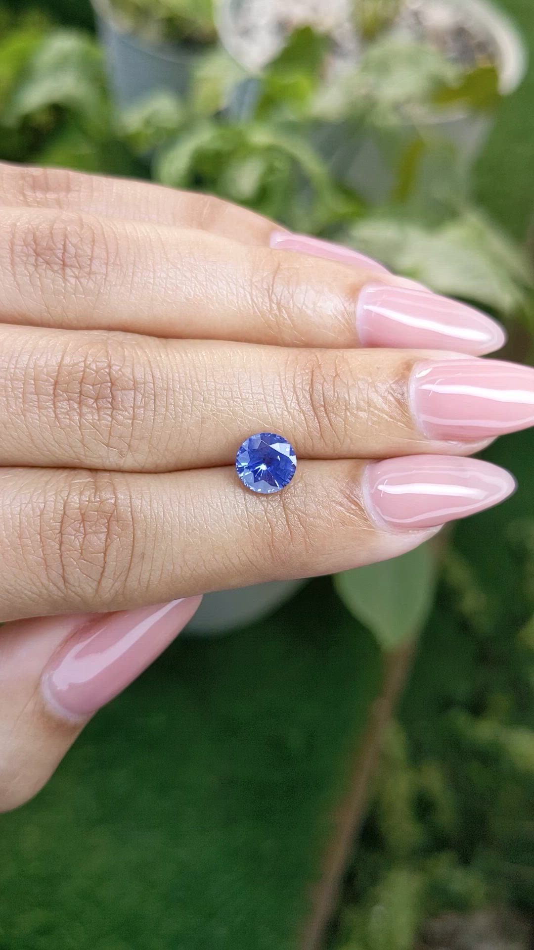 1.62 Ct. Blue Sapphire from Ceylon (Sri Lanka) Size Video