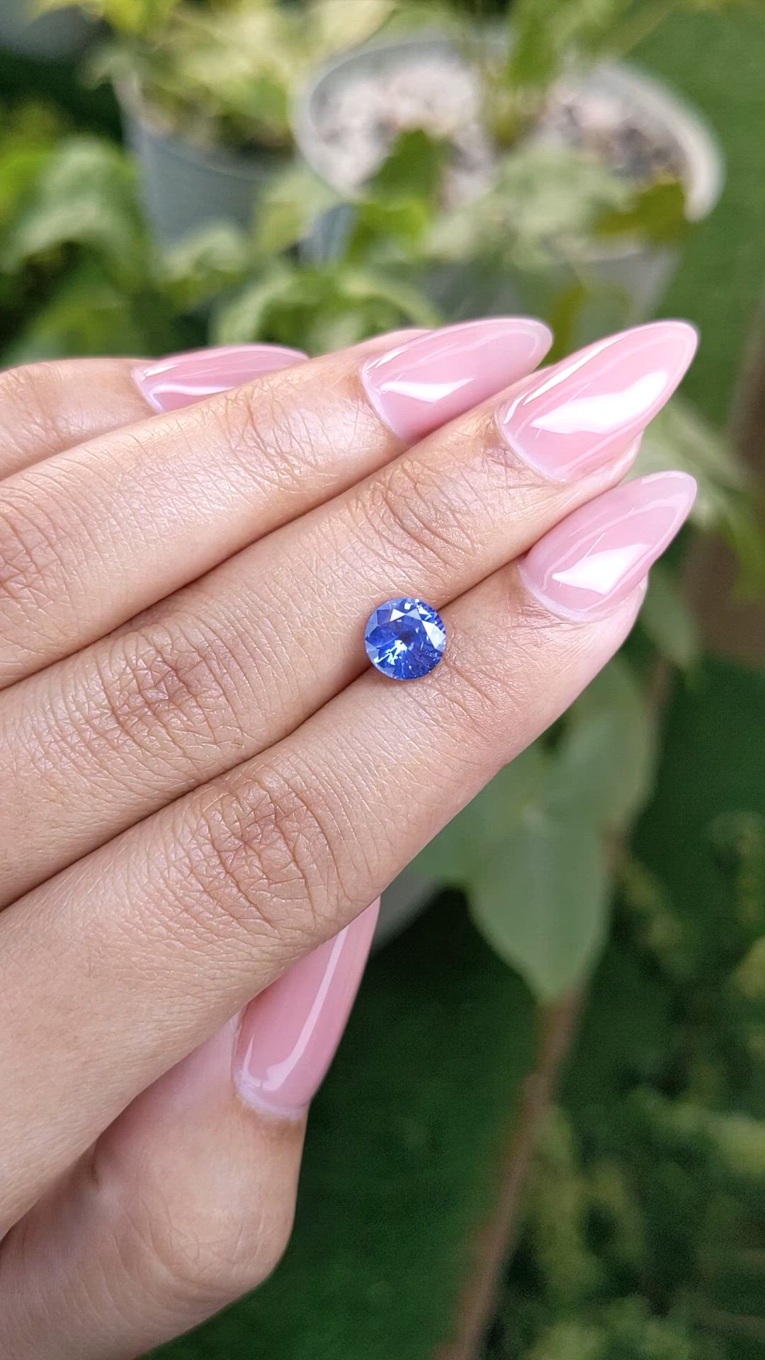 1.62 Ct. Blue Sapphire from Ceylon (Sri Lanka) Size Video