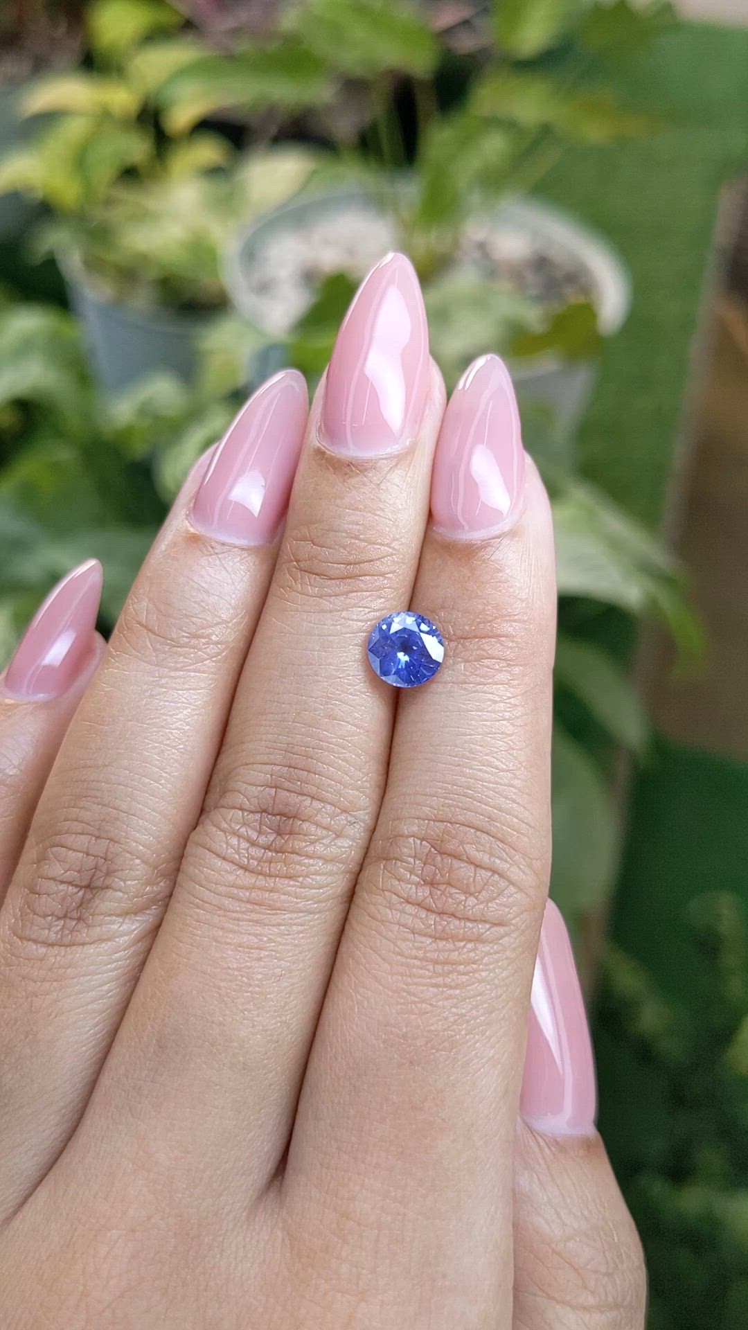 1.62 Ct. Blue Sapphire from Ceylon (Sri Lanka) Size Video