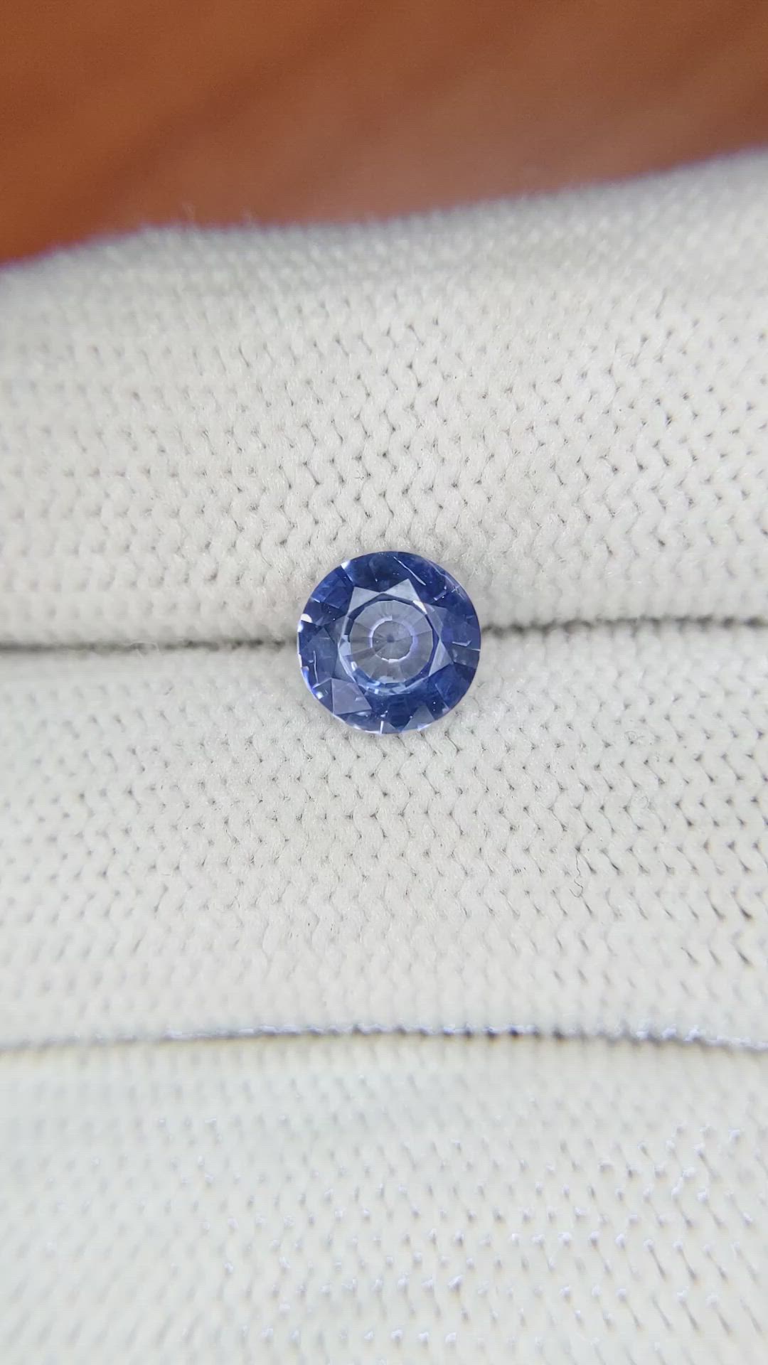 1.44 Ct. Blue Sapphire from Ceylon (Sri Lanka) Size Video