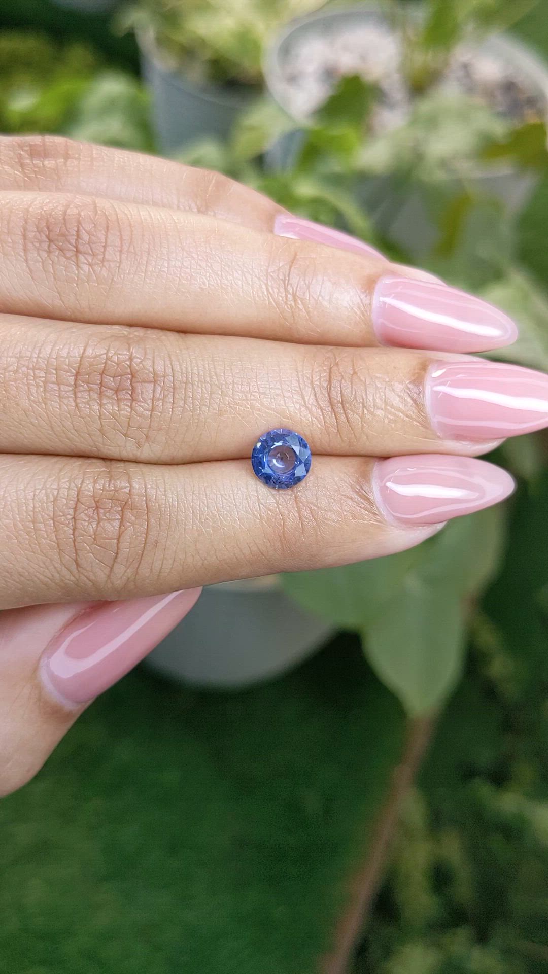 1.44 Ct. Blue Sapphire from Ceylon (Sri Lanka) Size Video