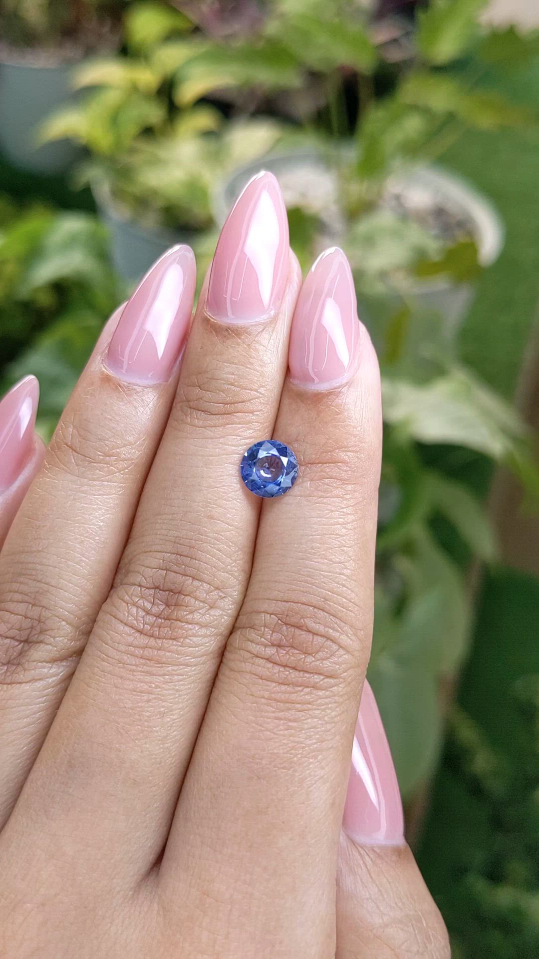 1.44 Ct. Blue Sapphire from Ceylon (Sri Lanka) Size Video