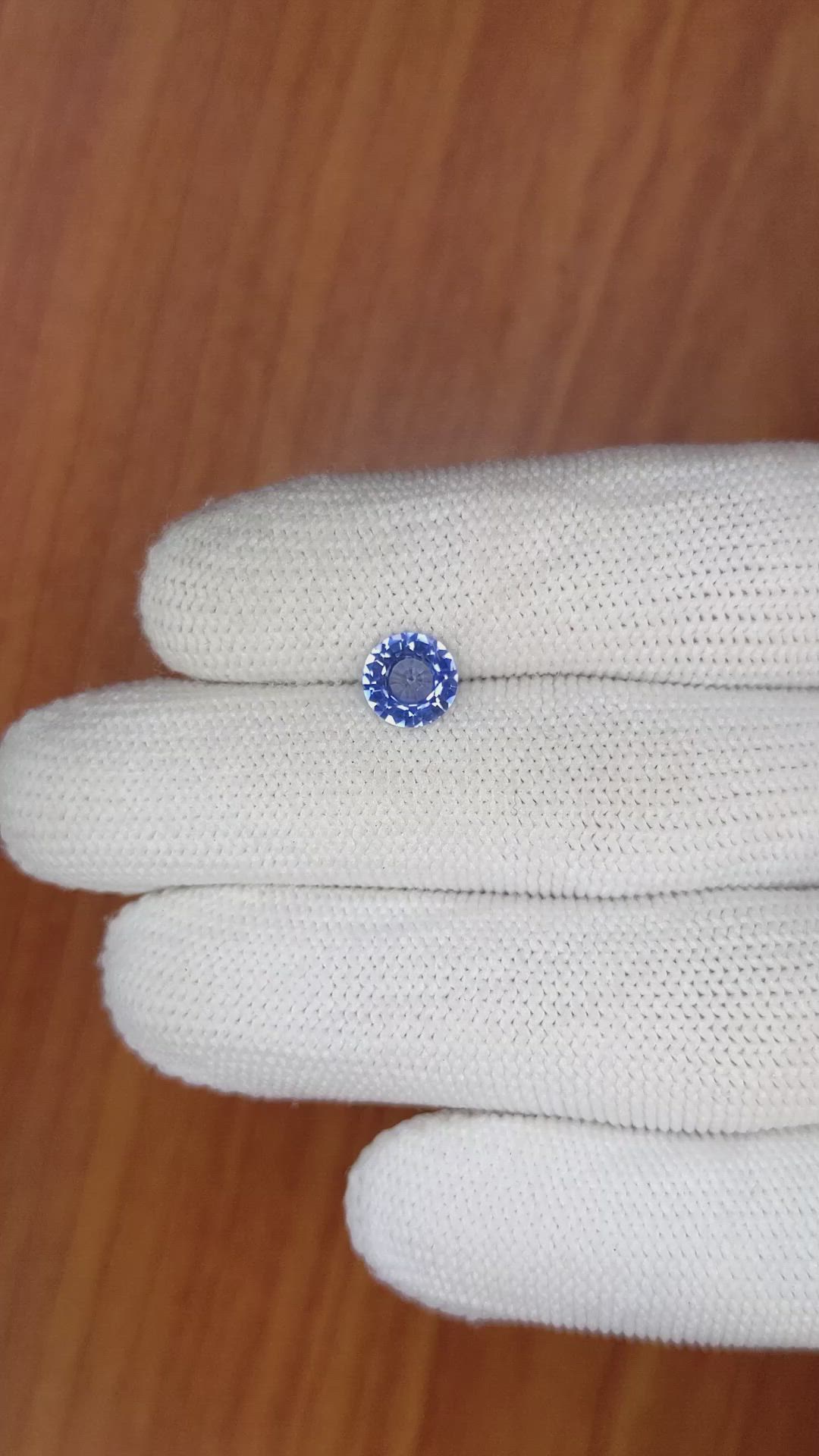 1.44 Ct. Blue Sapphire from Ceylon (Sri Lanka) Size Video
