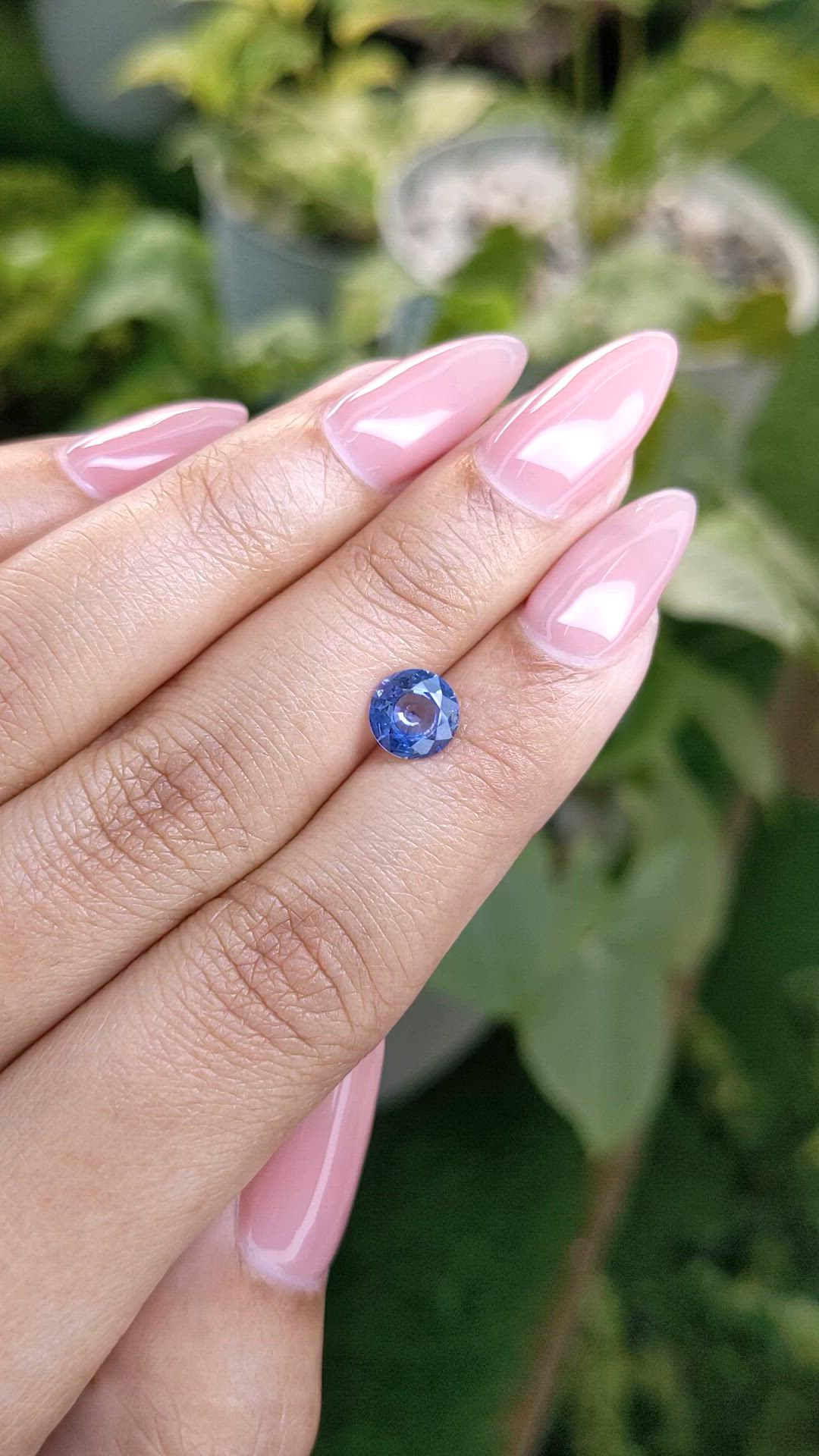 1.44 Ct. Blue Sapphire from Ceylon (Sri Lanka) Size Video