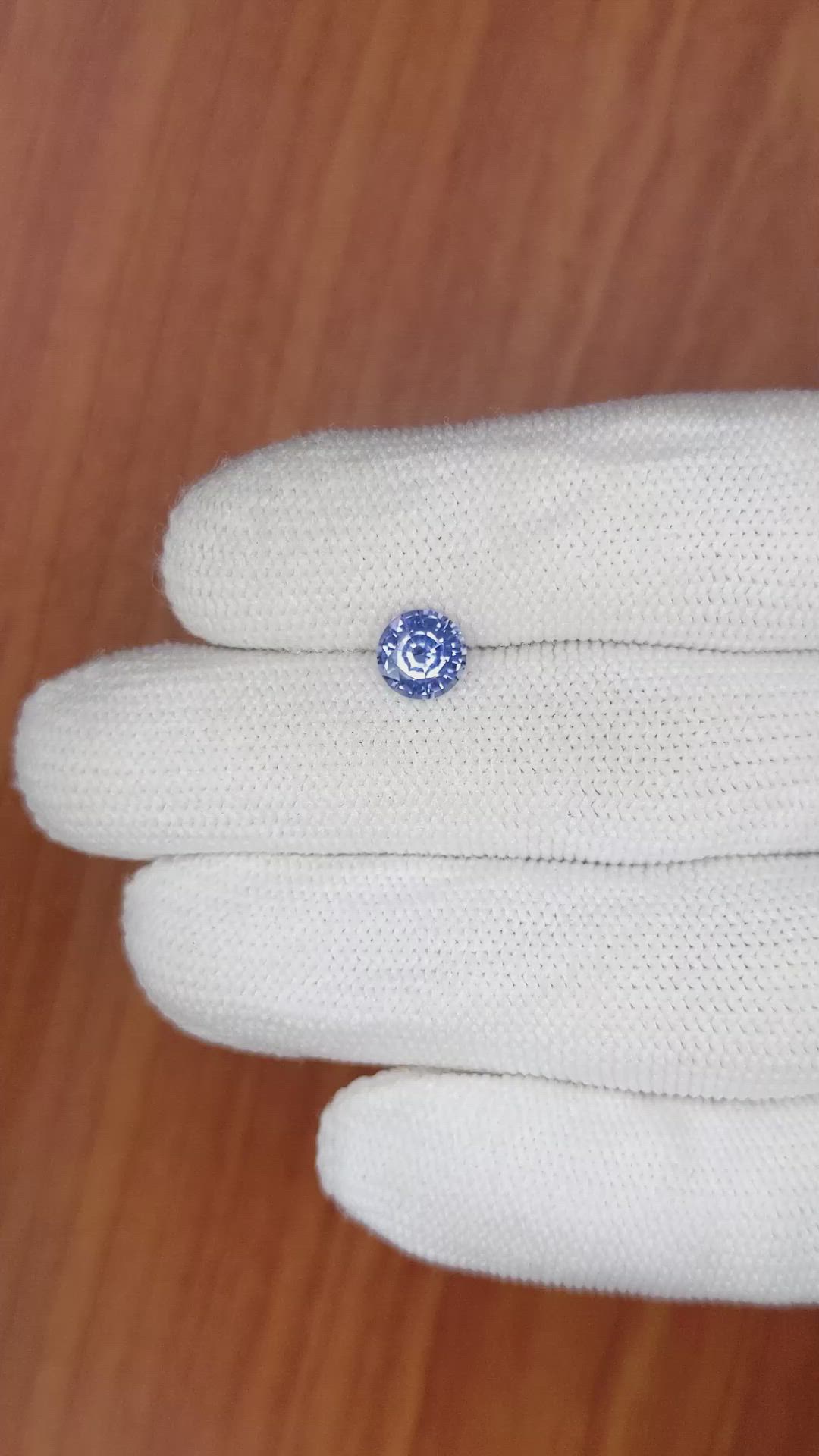1.10 Ct. Blue Sapphire from Ceylon (Sri Lanka) Size Video