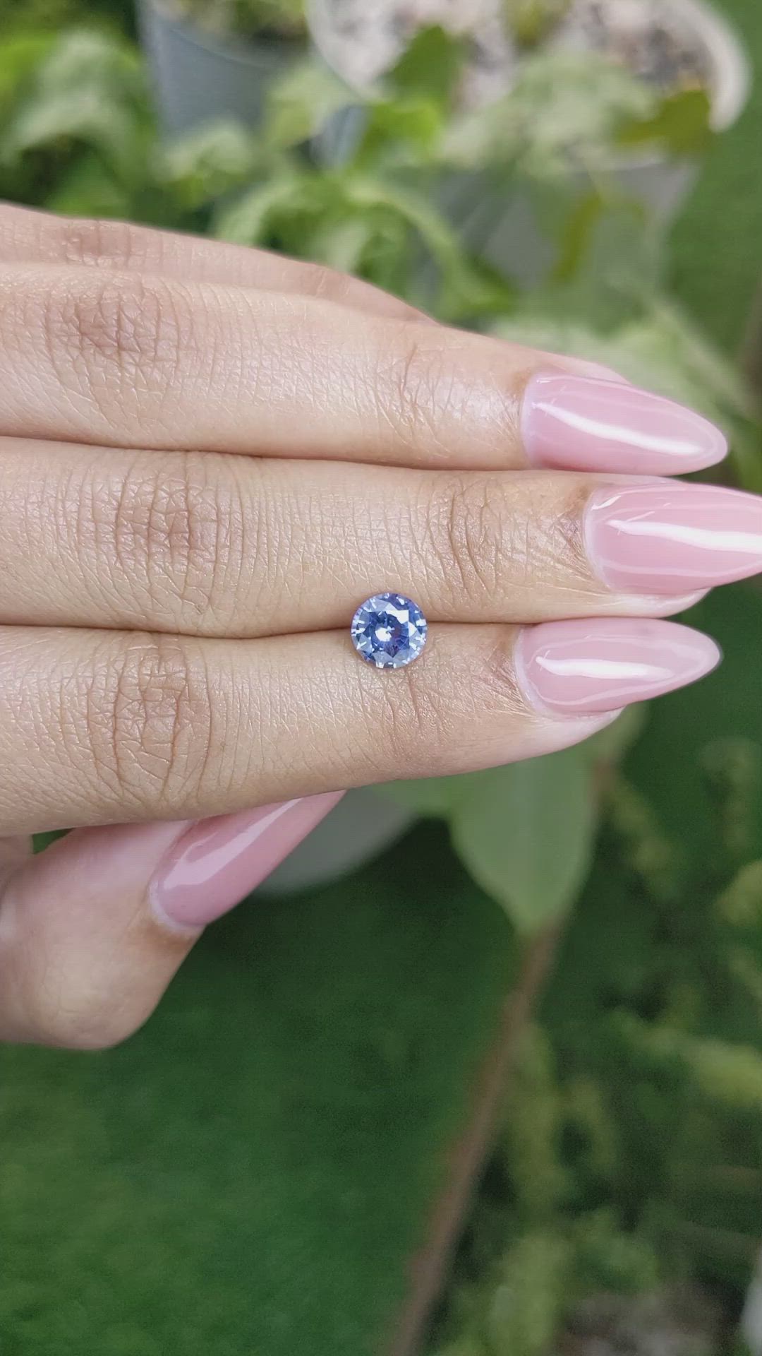 1.10 Ct. Blue Sapphire from Ceylon (Sri Lanka) Size Video