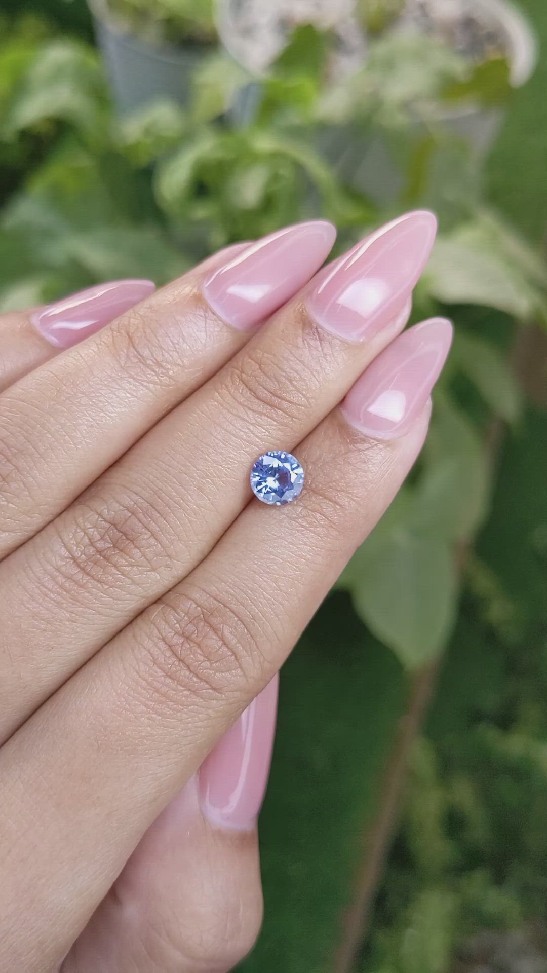 1.10 Ct. Blue Sapphire from Ceylon (Sri Lanka) Size Video