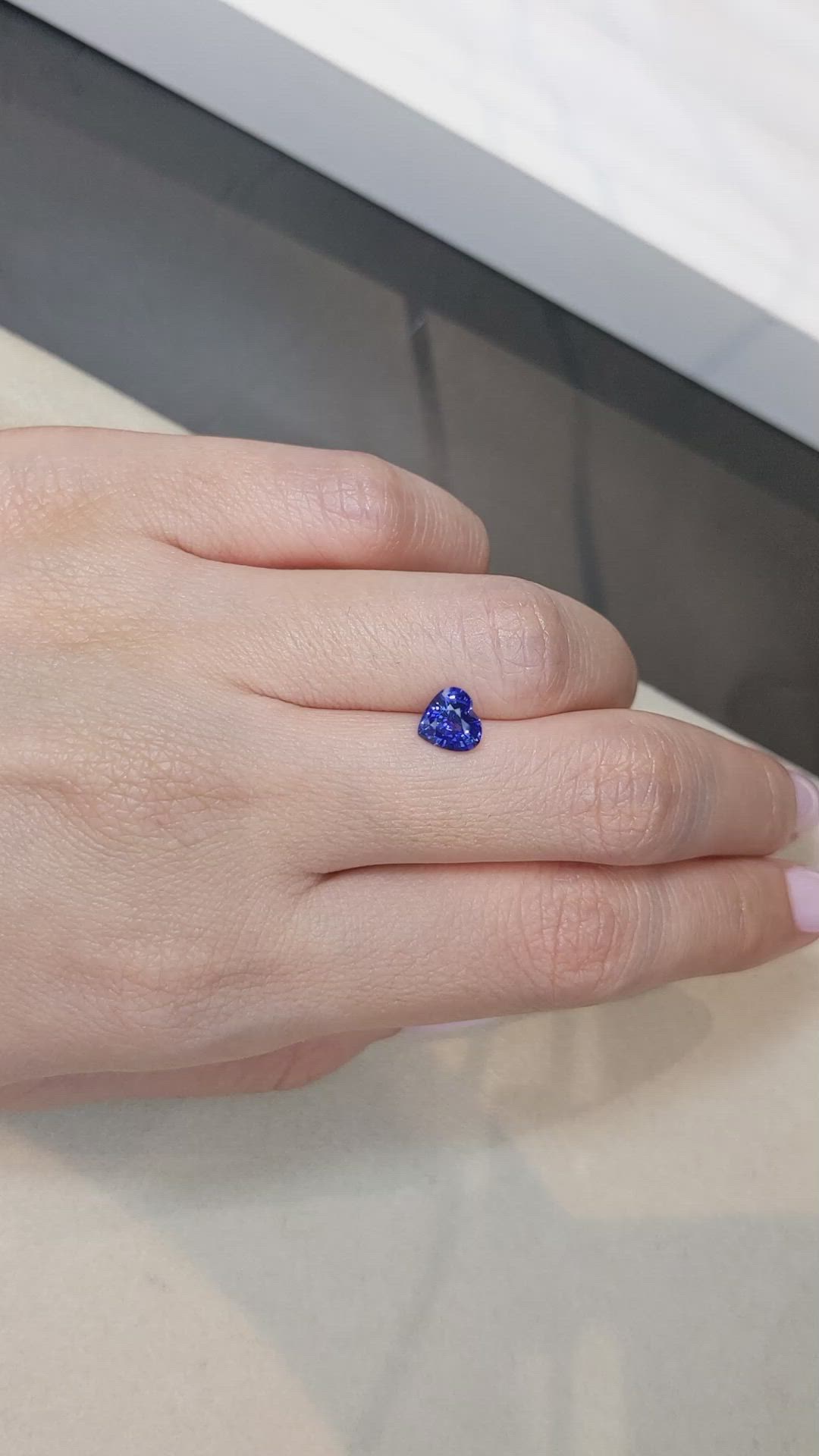 1.20 Ct. Blue Sapphire from Ceylon (Sri Lanka) Size Video