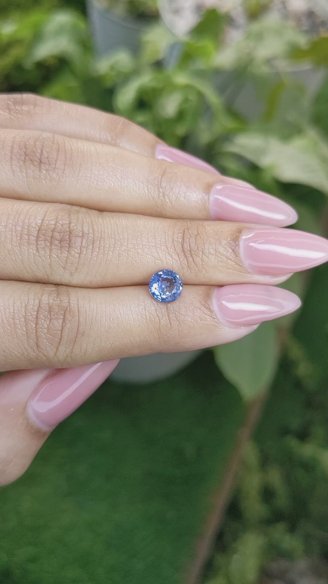 1.25 Ct. Blue Sapphire from Ceylon (Sri Lanka) Size Video
