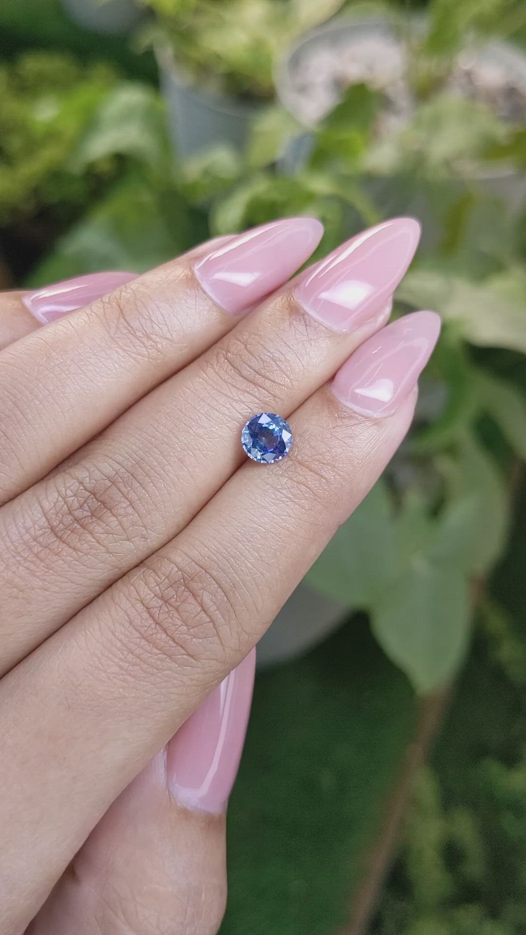 1.04 Ct. Blue Sapphire from Ceylon (Sri Lanka) Size Video