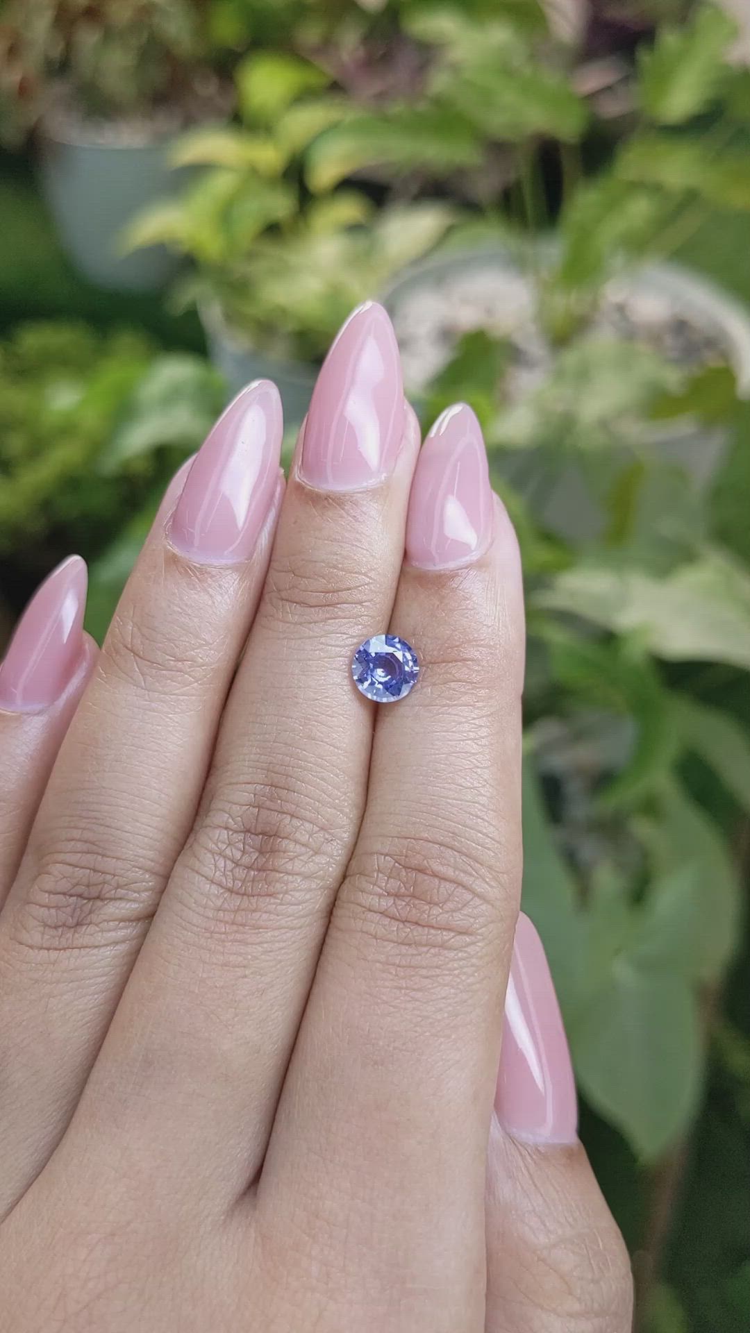 1.12 Ct. Blue Sapphire from Ceylon (Sri Lanka) Size Video