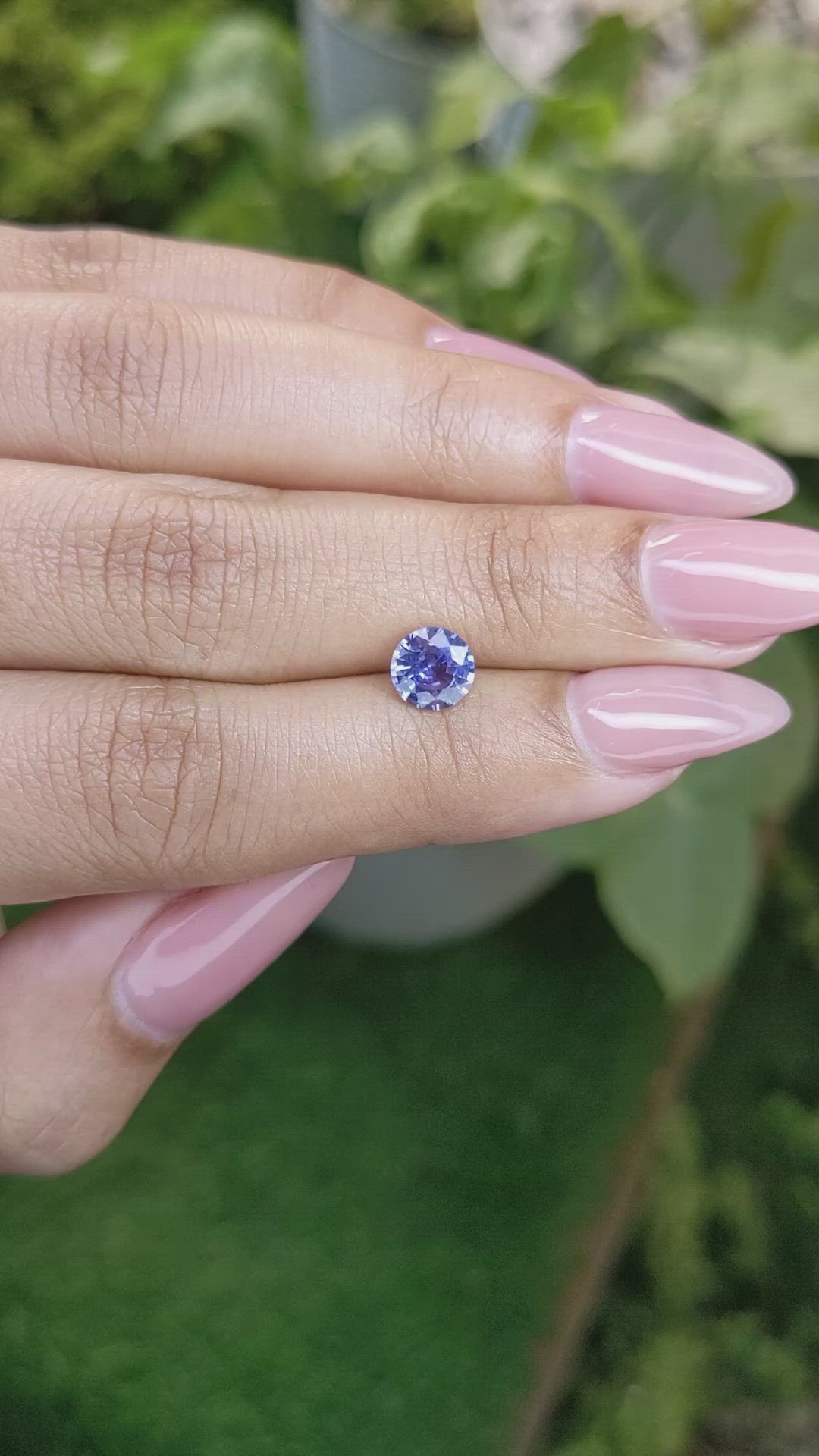 1.12 Ct. Blue Sapphire from Ceylon (Sri Lanka) Size Video