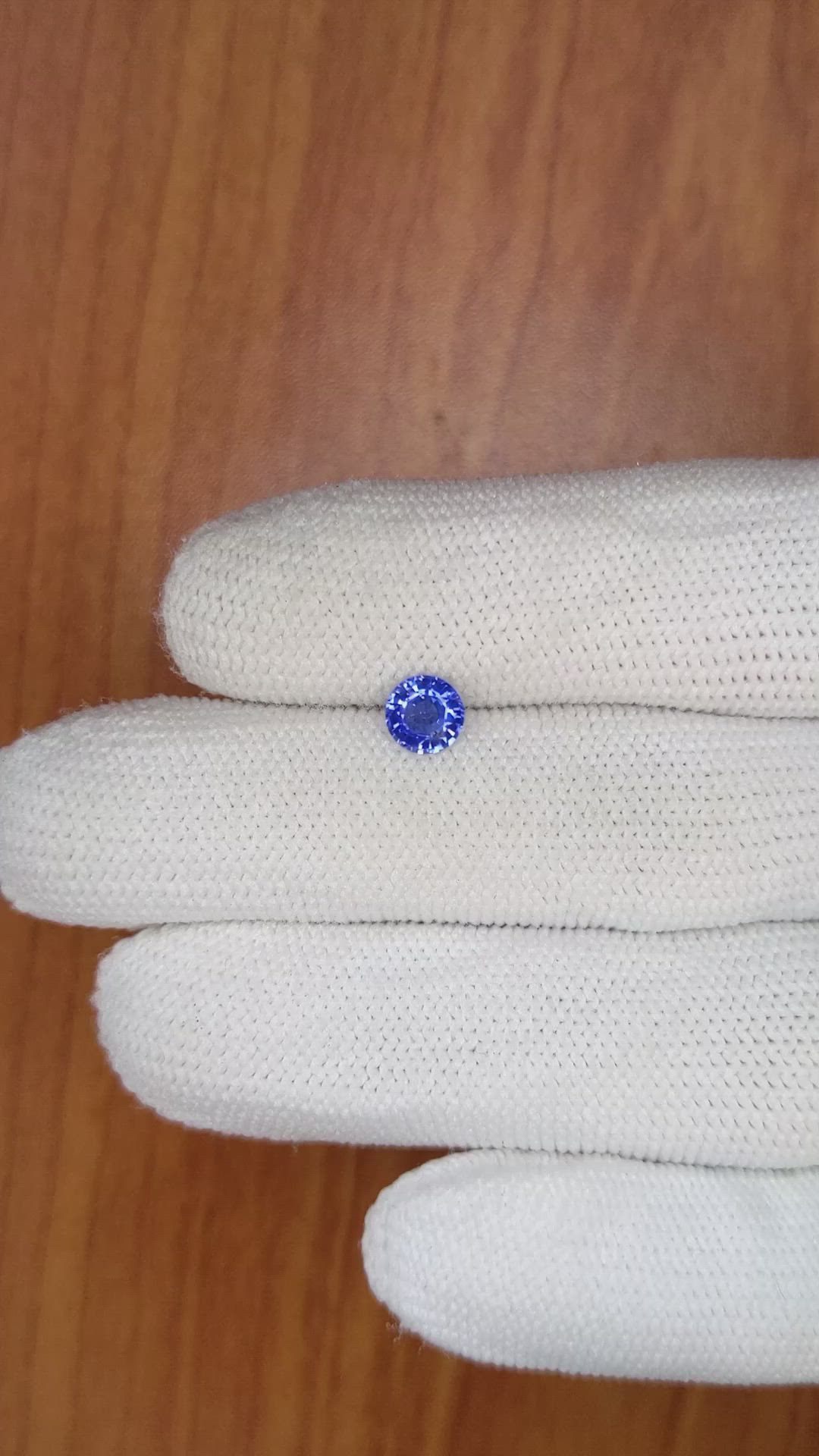 0.69 Ct. Blue Sapphire from Ceylon (Sri Lanka) Size Video