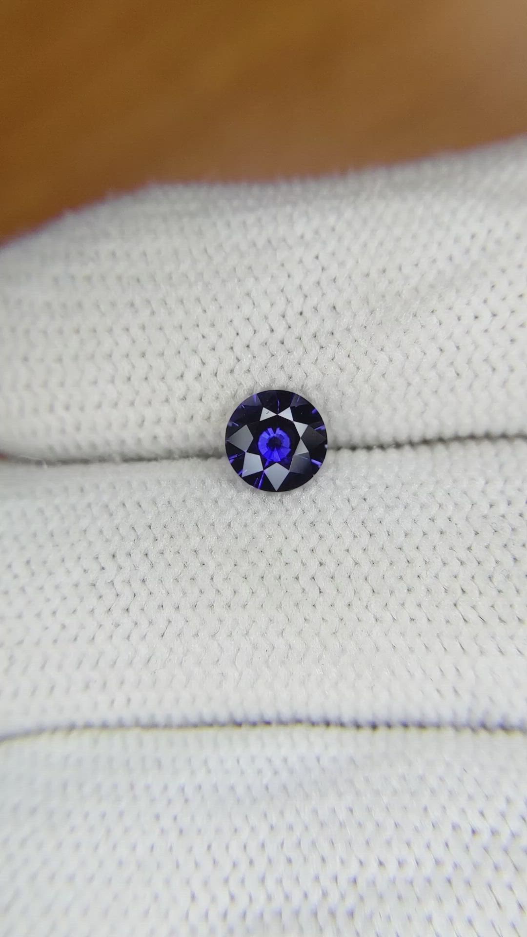 0.72 Ct. Blue Sapphire from Ceylon (Sri Lanka) Size Video