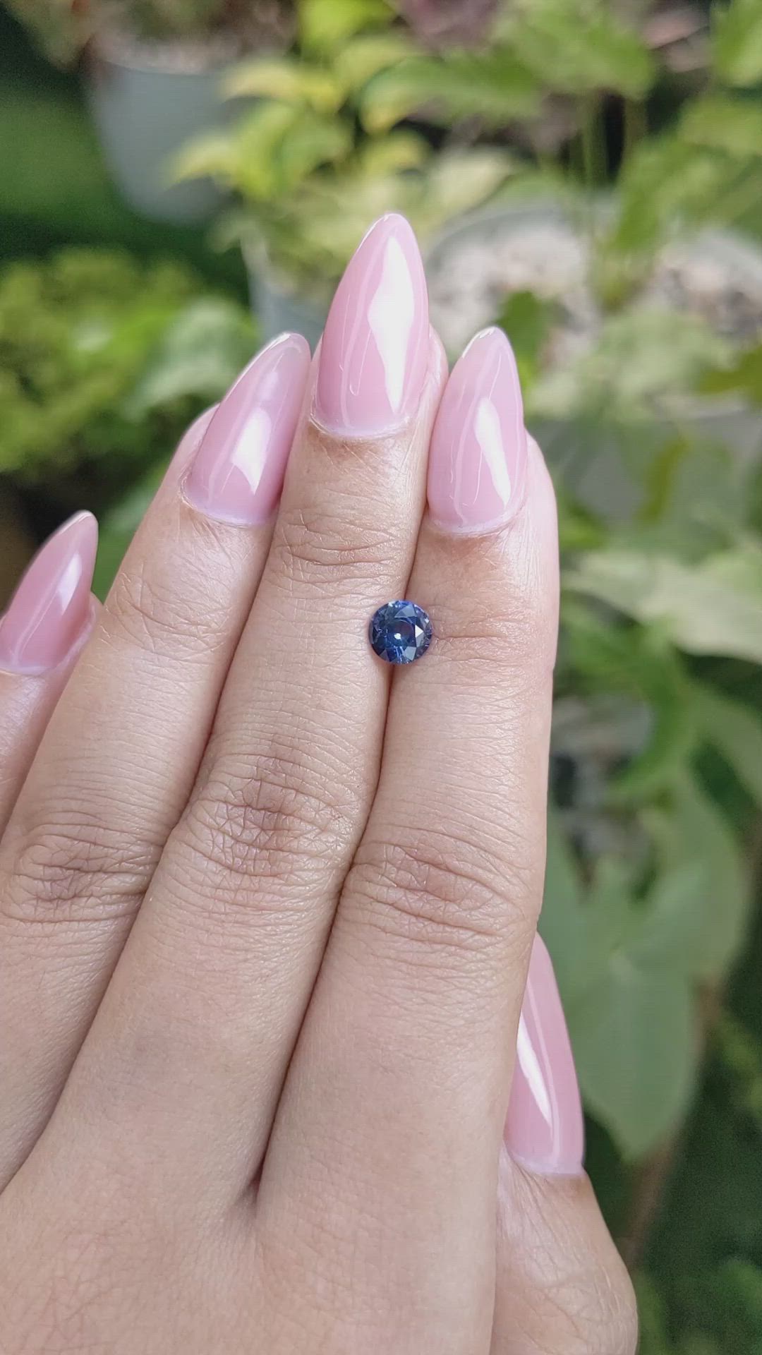 0.82 Ct. Blue Sapphire from Ceylon (Sri Lanka) Size Video