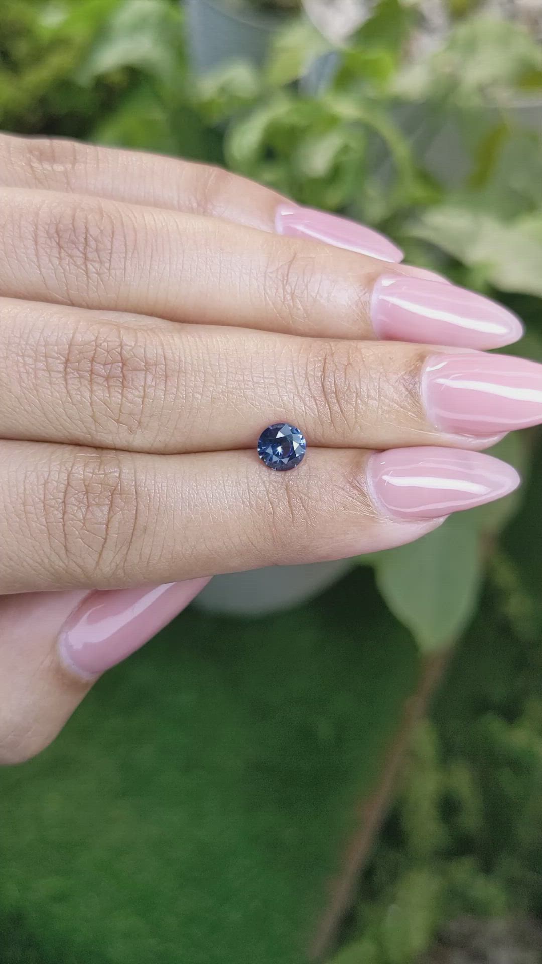 0.82 Ct. Blue Sapphire from Ceylon (Sri Lanka) Size Video