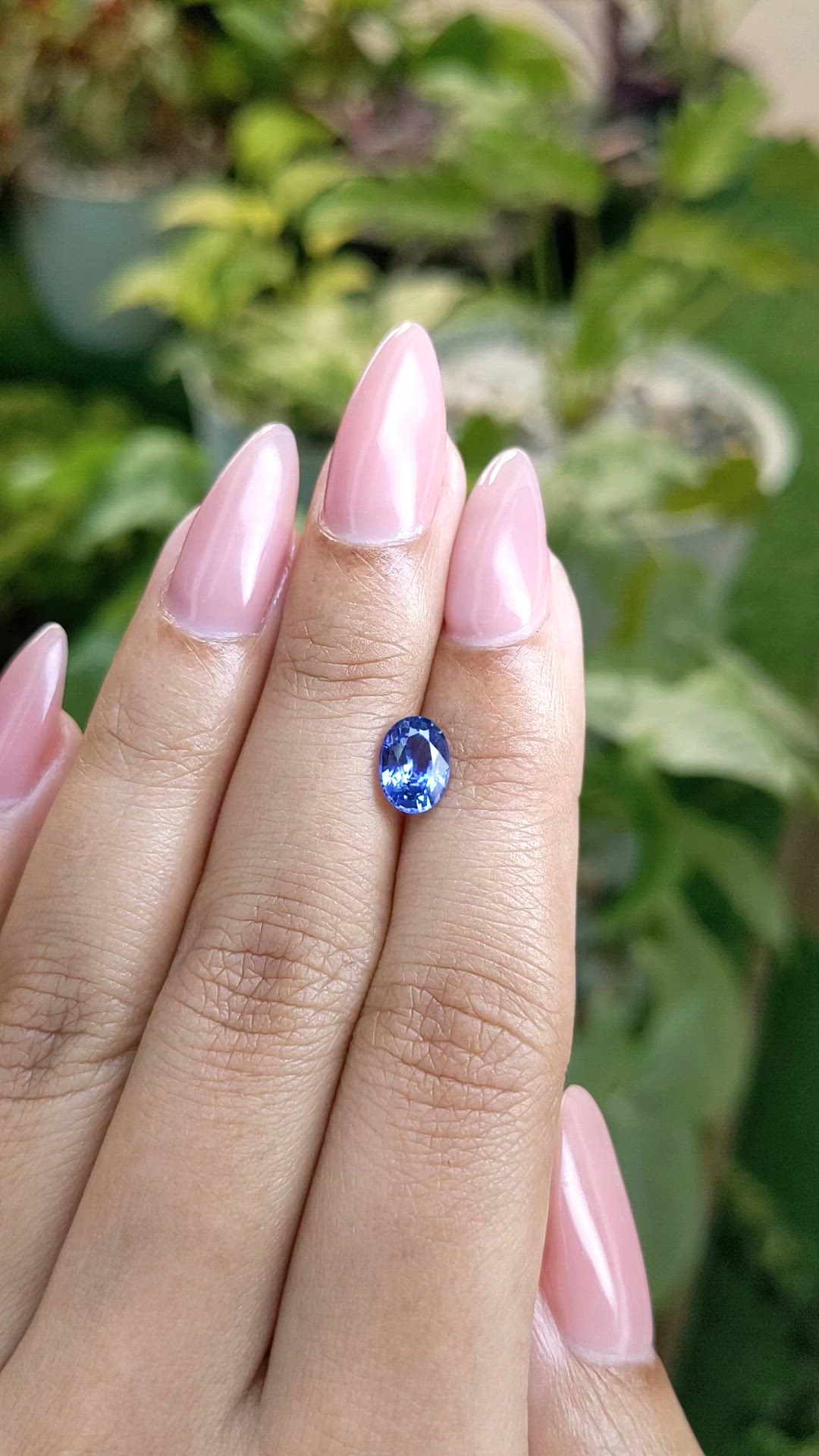 1.32 Ct. Blue Sapphire from Ceylon (Sri Lanka) Size Video