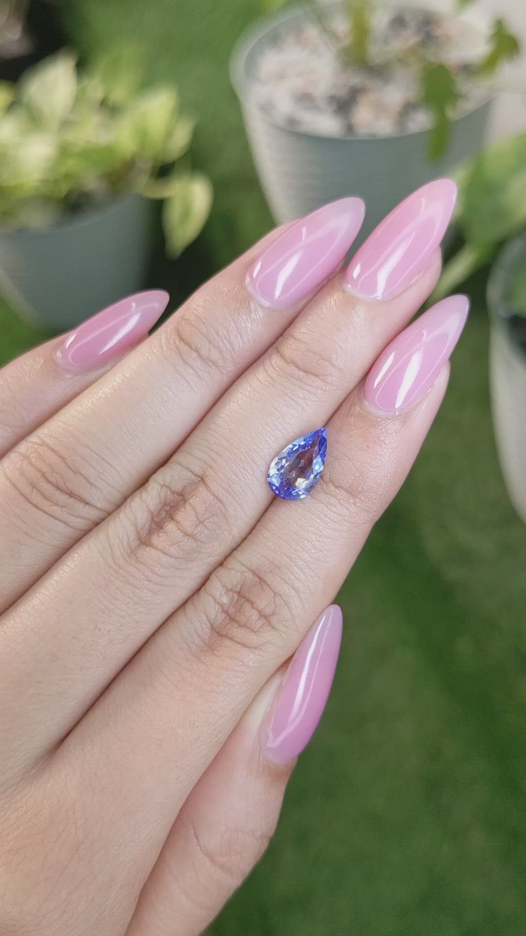 1.86 Ct. Blue Sapphire from Ceylon (Sri Lanka) Size Video