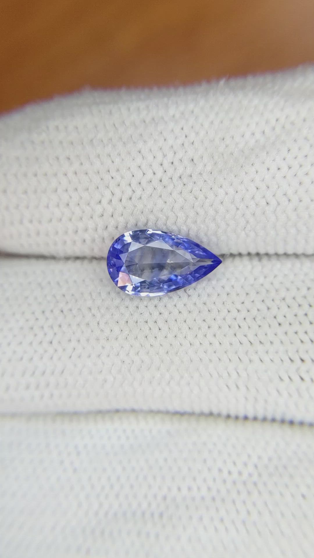 1.86 Ct. Blue Sapphire from Ceylon (Sri Lanka) Size Video