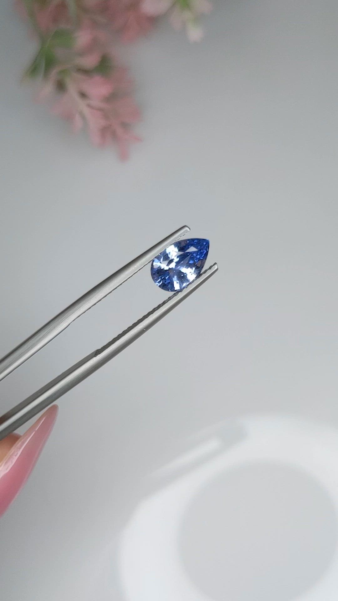 1.42 Ct. Blue Sapphire from Ceylon (Sri Lanka) Size Video