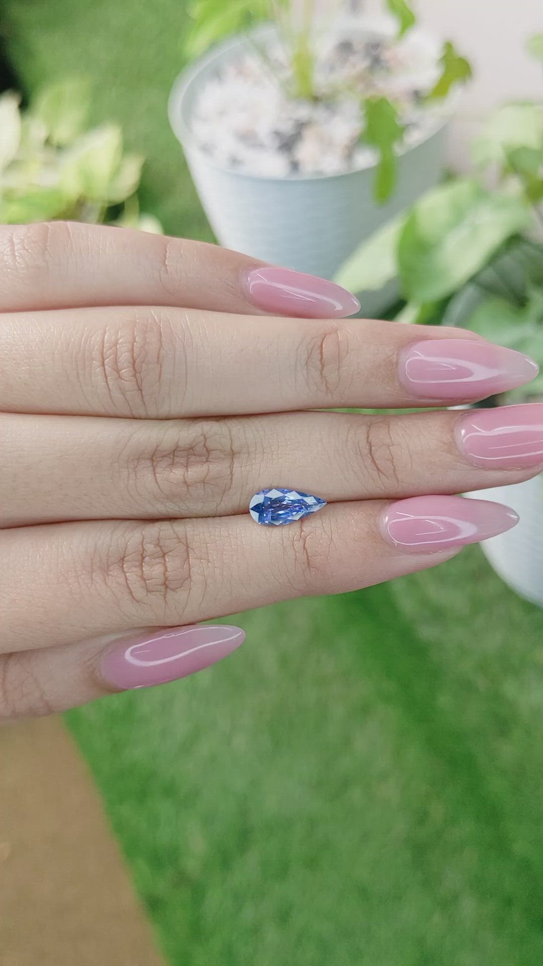 1.42 Ct. Blue Sapphire from Ceylon (Sri Lanka) Size Video