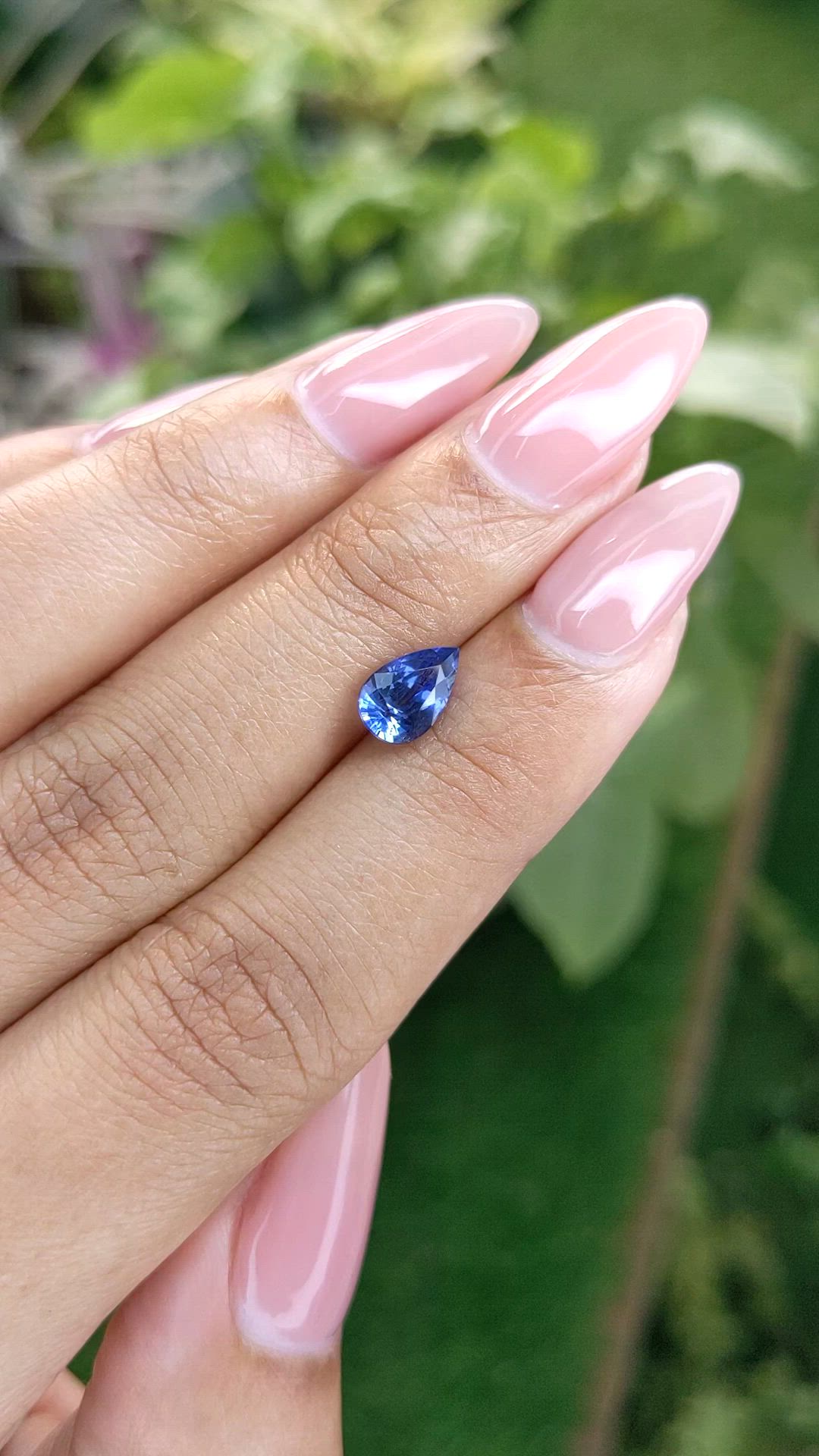 1.31 Ct. Blue Sapphire from Ceylon (Sri Lanka) Size Video