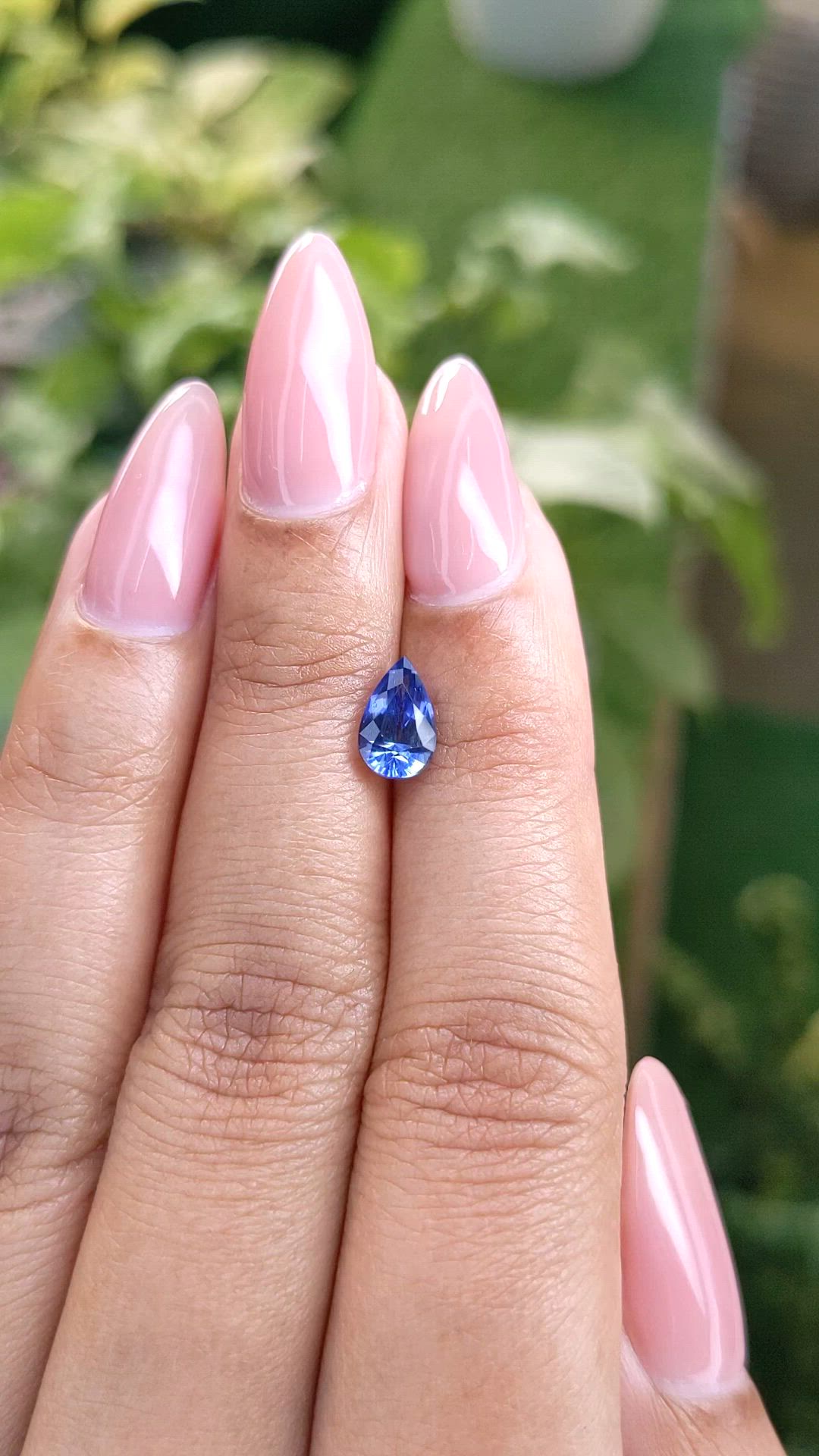 1.31 Ct. Blue Sapphire from Ceylon (Sri Lanka) Size Video