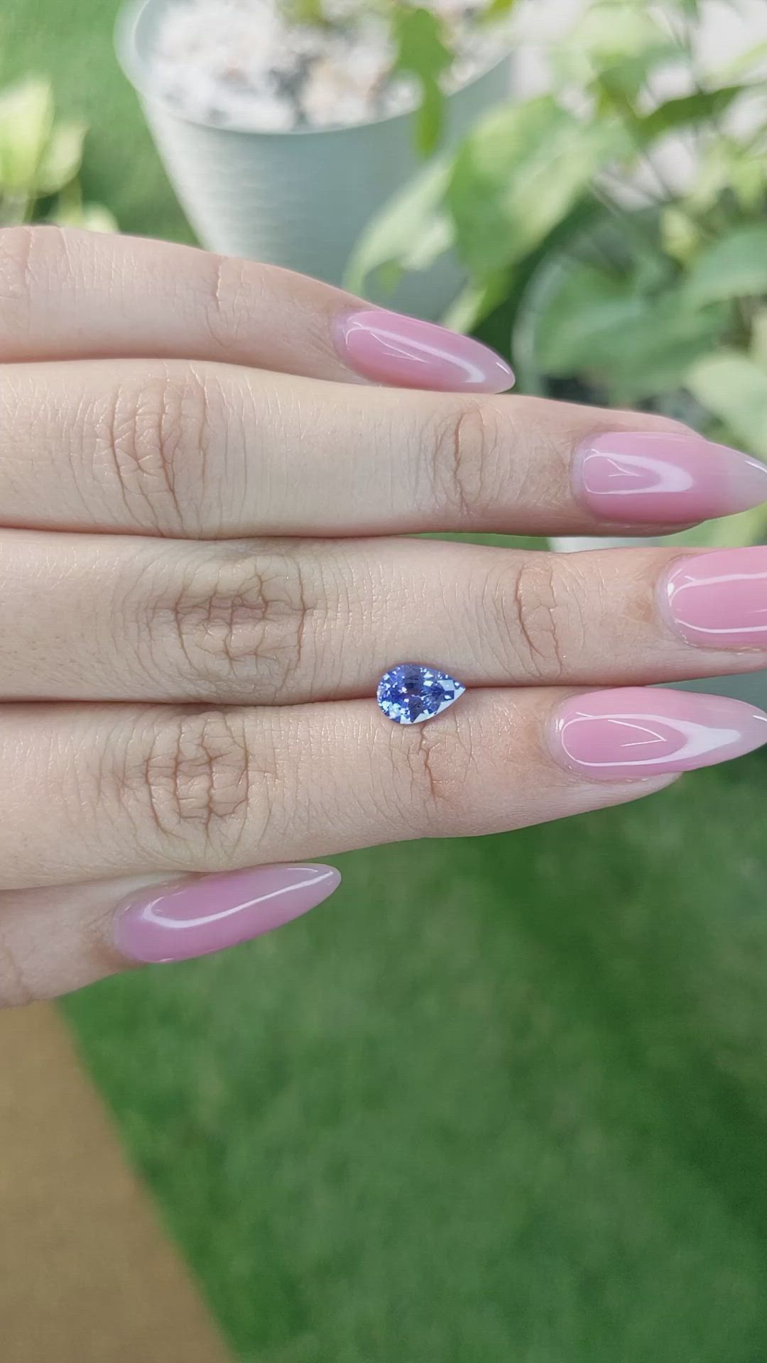 1.19 Ct. Blue Sapphire from Ceylon (Sri Lanka) Size Video