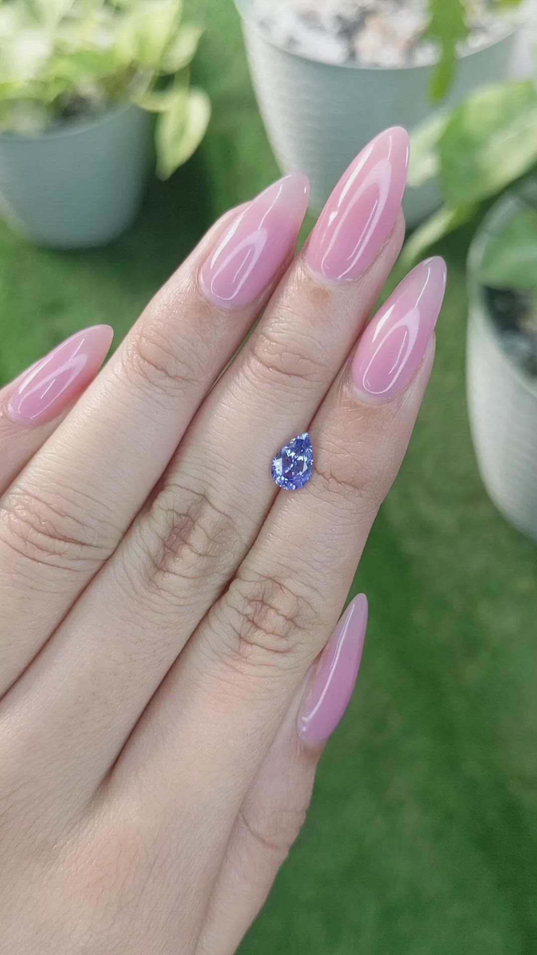 1.19 Ct. Blue Sapphire from Ceylon (Sri Lanka) Size Video