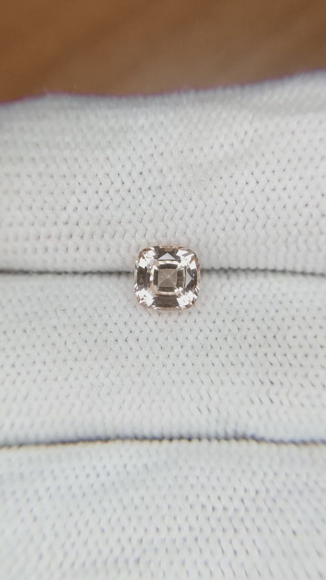 1.18 Ct. Peach Sapphire from Ceylon (Sri Lanka) Size Video